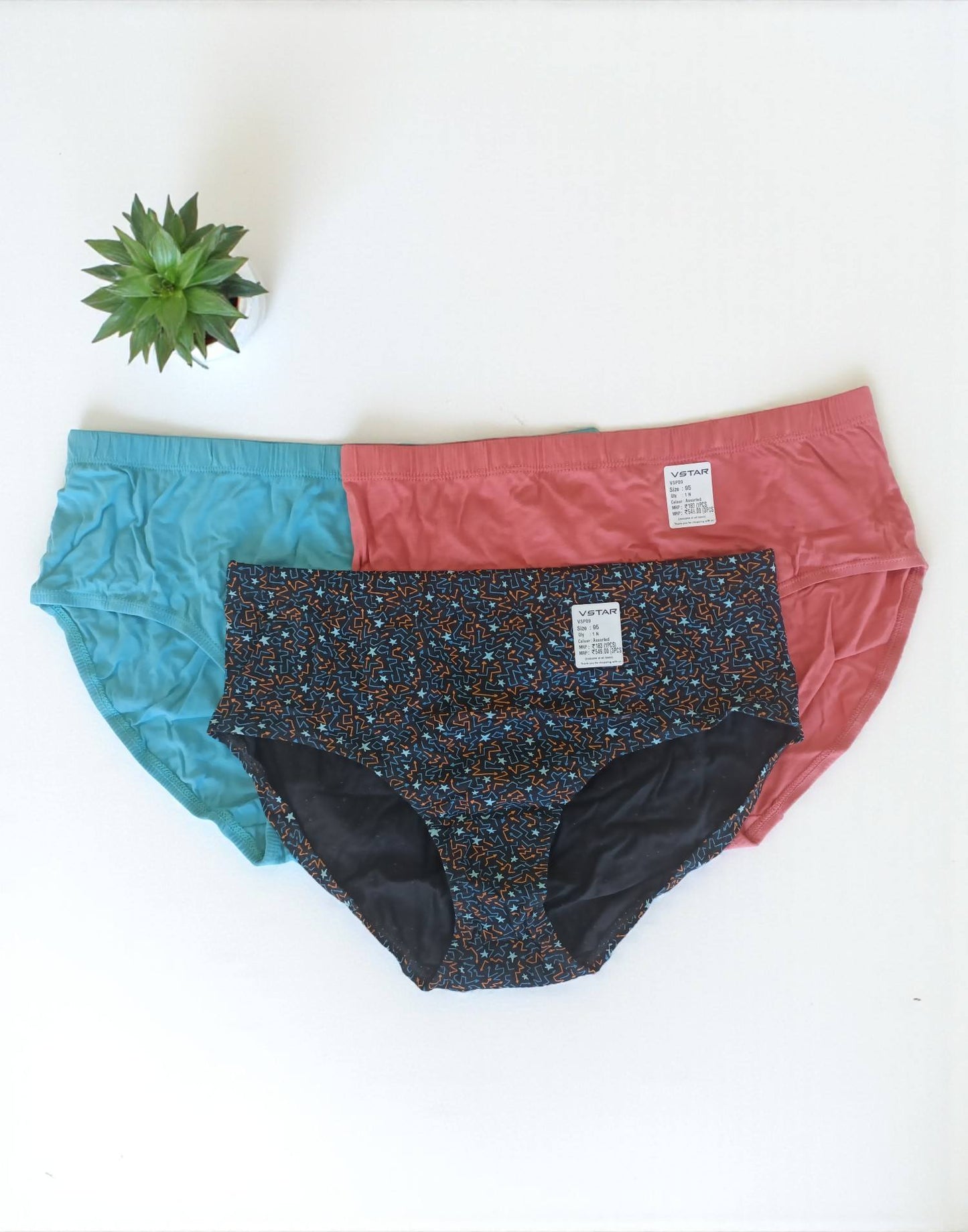 300925PS (E6422-E6423) VSTAR ESSENTIAL PANTIES (3 in 1 COMBO) - Assorted 13