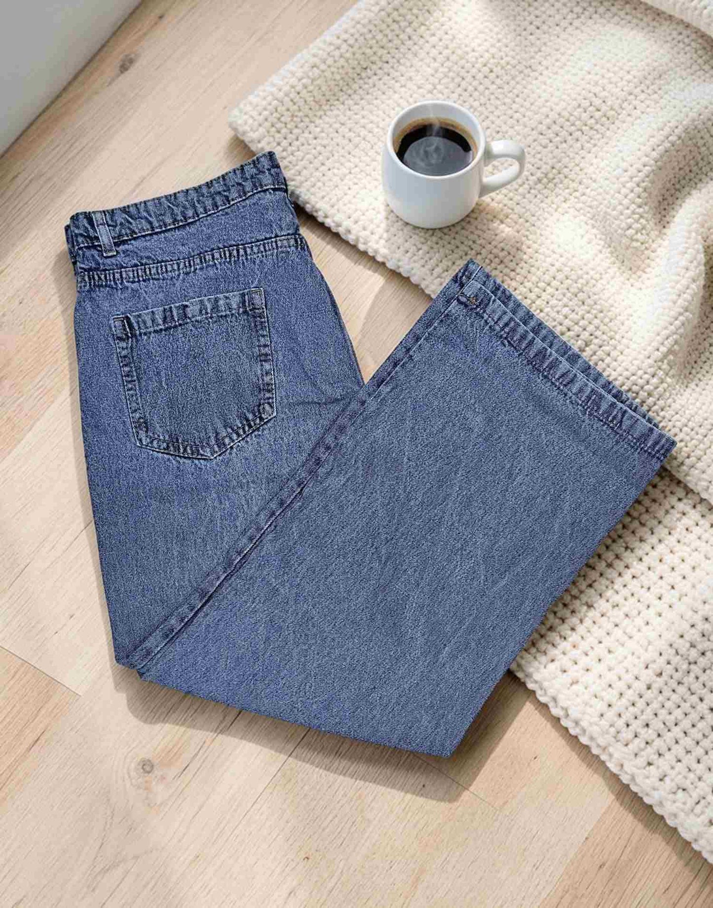 BAGGY JEANS BLUE E6818 150326BJ - ELENTRA DESIGNS BY NIMI HEINS