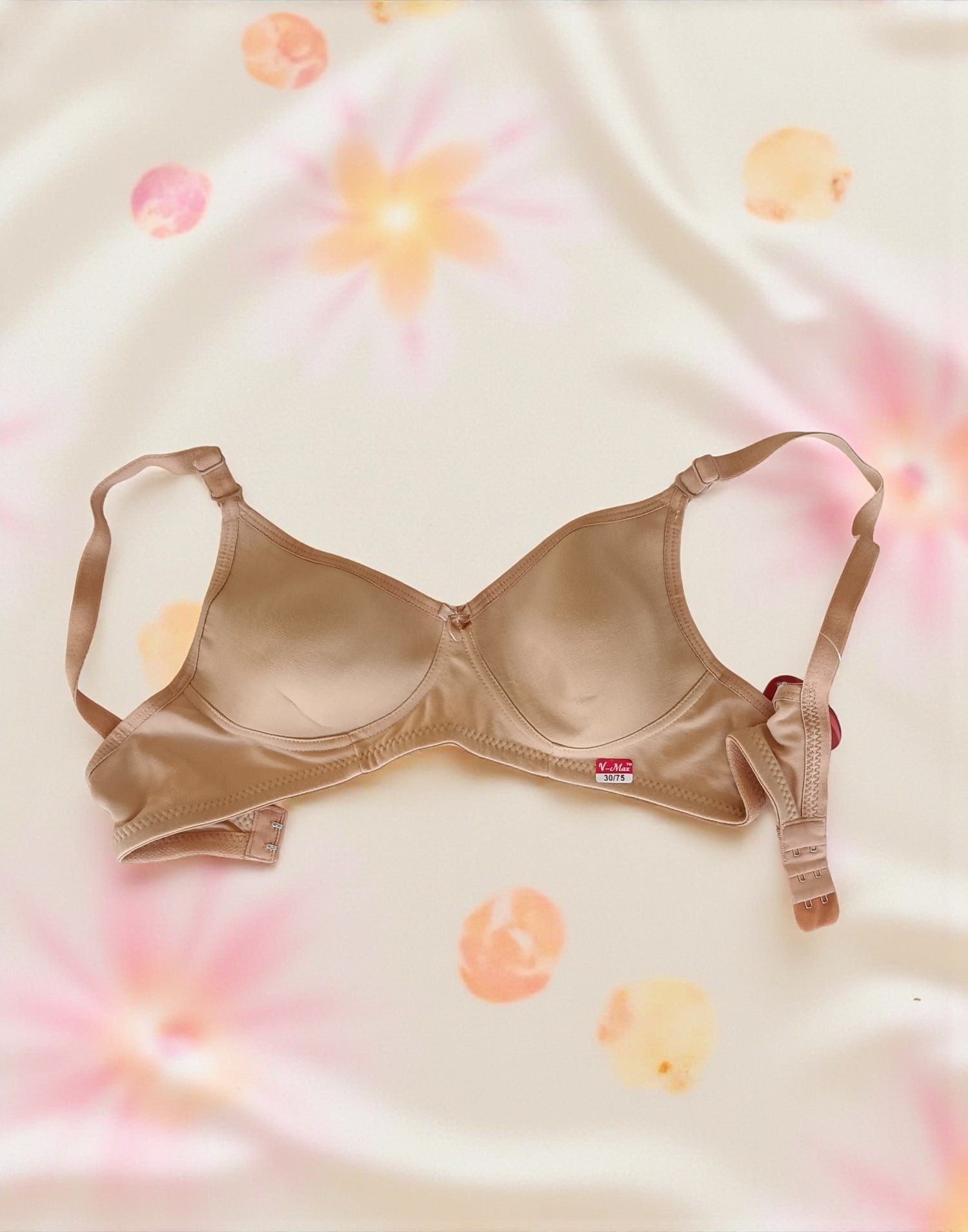 121025BR (E6077 E6078) V-MAX SEMI PADDED BRA Beige Skin