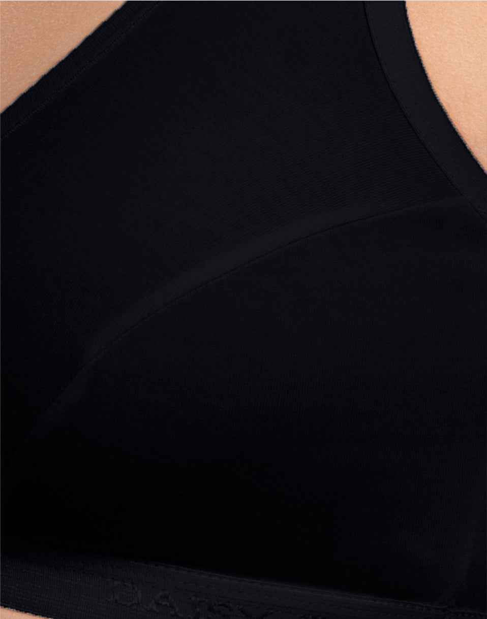 NON PADDED SPORTS BRA DAISY DEE LORA BLACK E2284 260526BR