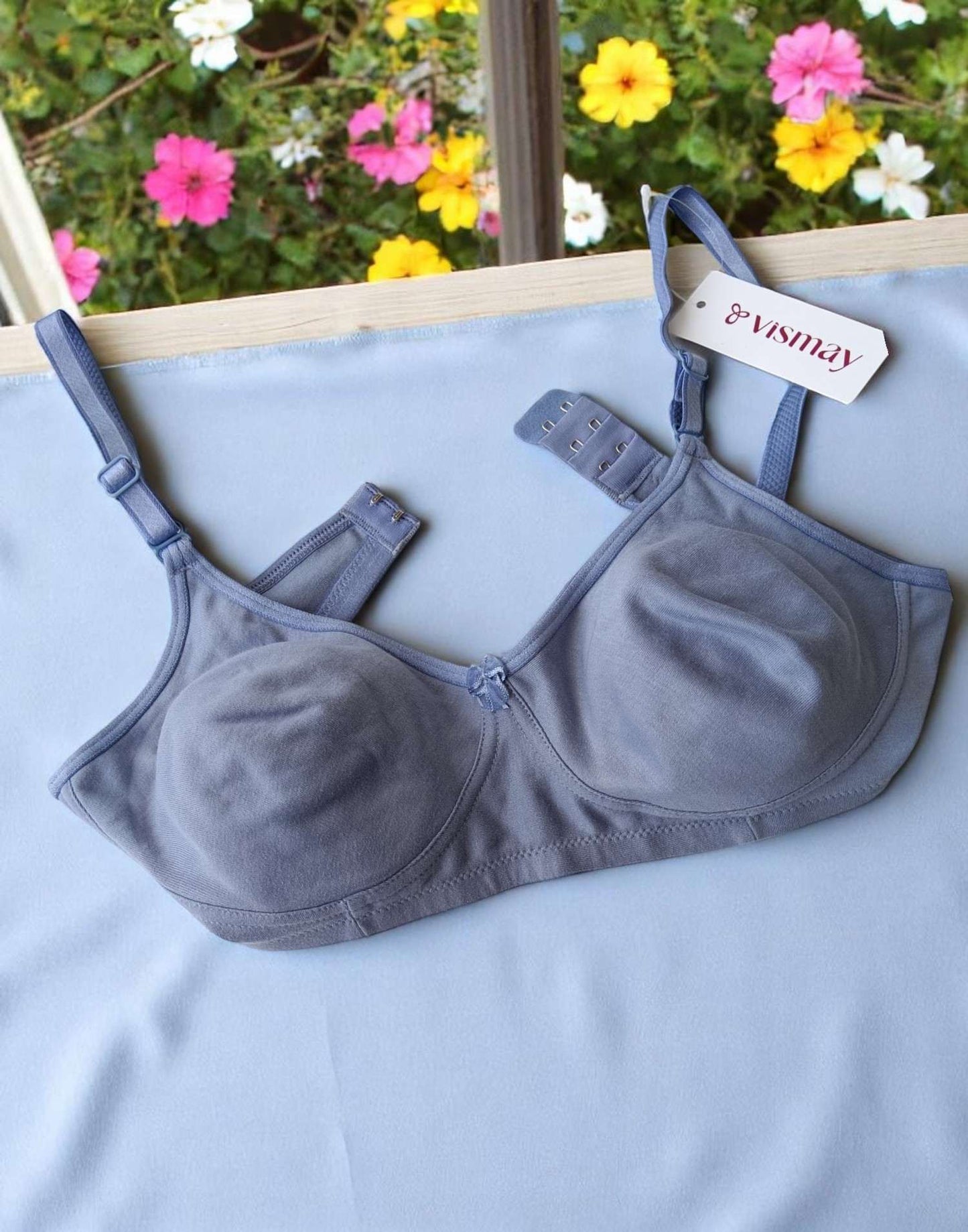 180525BR (E4351) VISMAY NON-PADDED BRA - C Blue