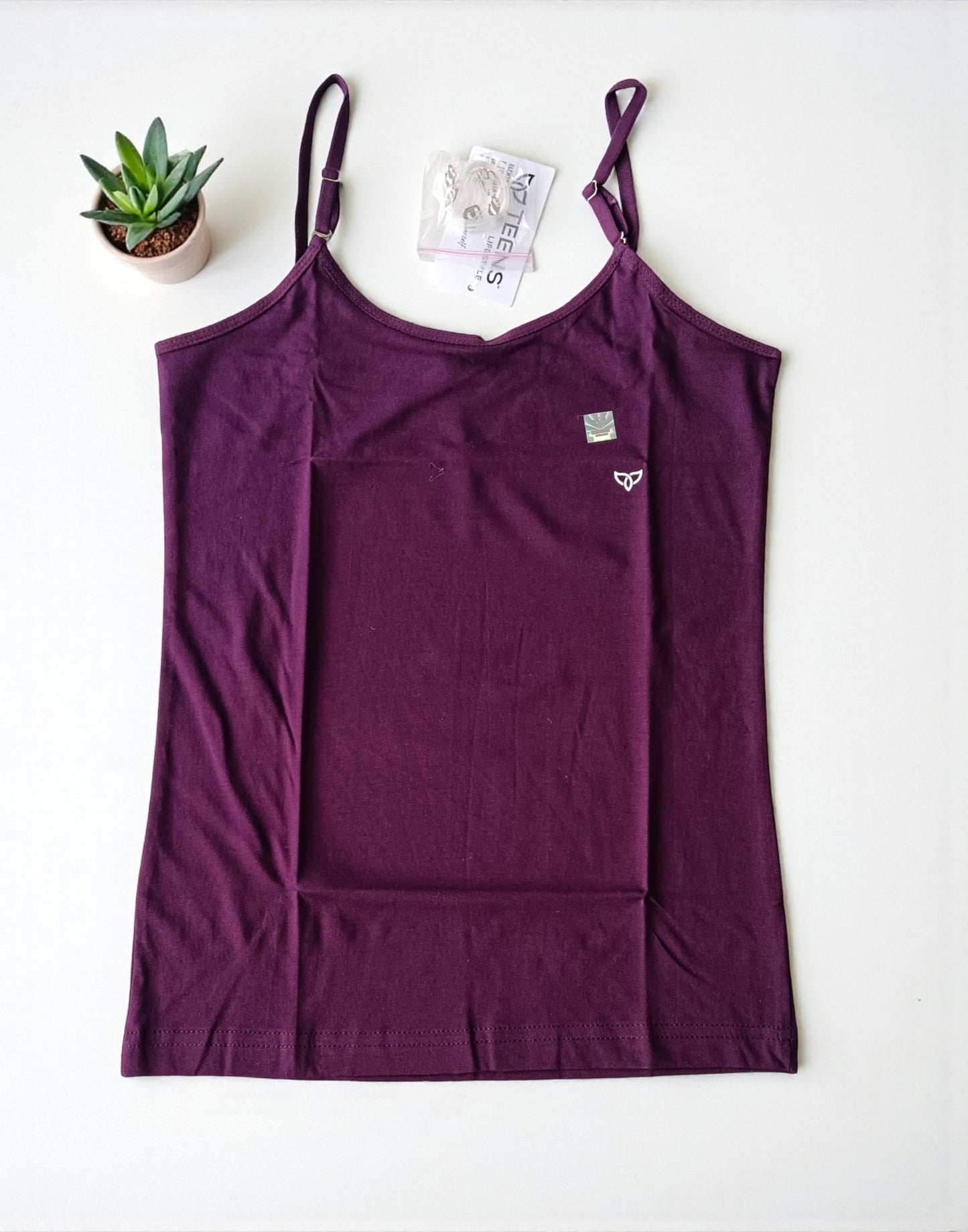 220925CL (E6295) TEENS CAMISOLE - Dark Purple
