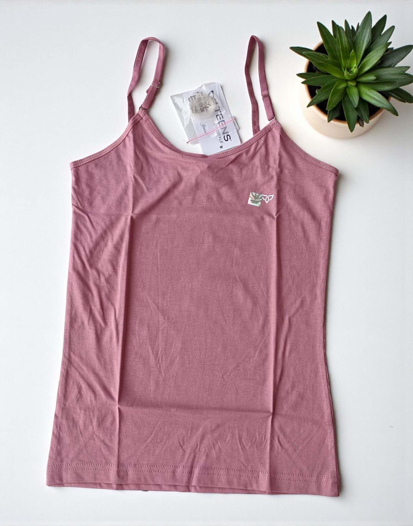 220925CL (E6295) TEENS CAMISOLE - Dusty Pink