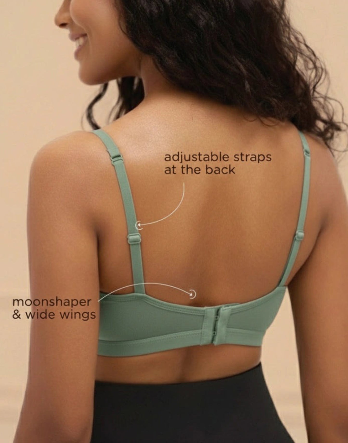 NON PADDED T-SHIRT BRA BLOSSOM ESSENTIAL ICEBERG GREEN E3179 210625BR - ELENTRA DESIGNS BY NIMI HEINS