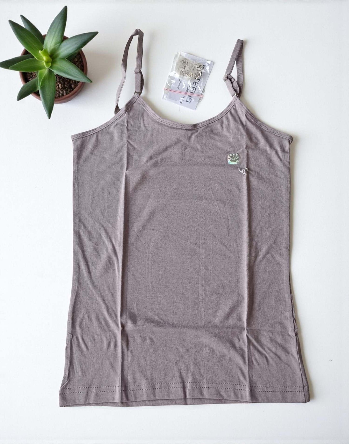 220925CL (E6295) TEENS CAMISOLE - Gray