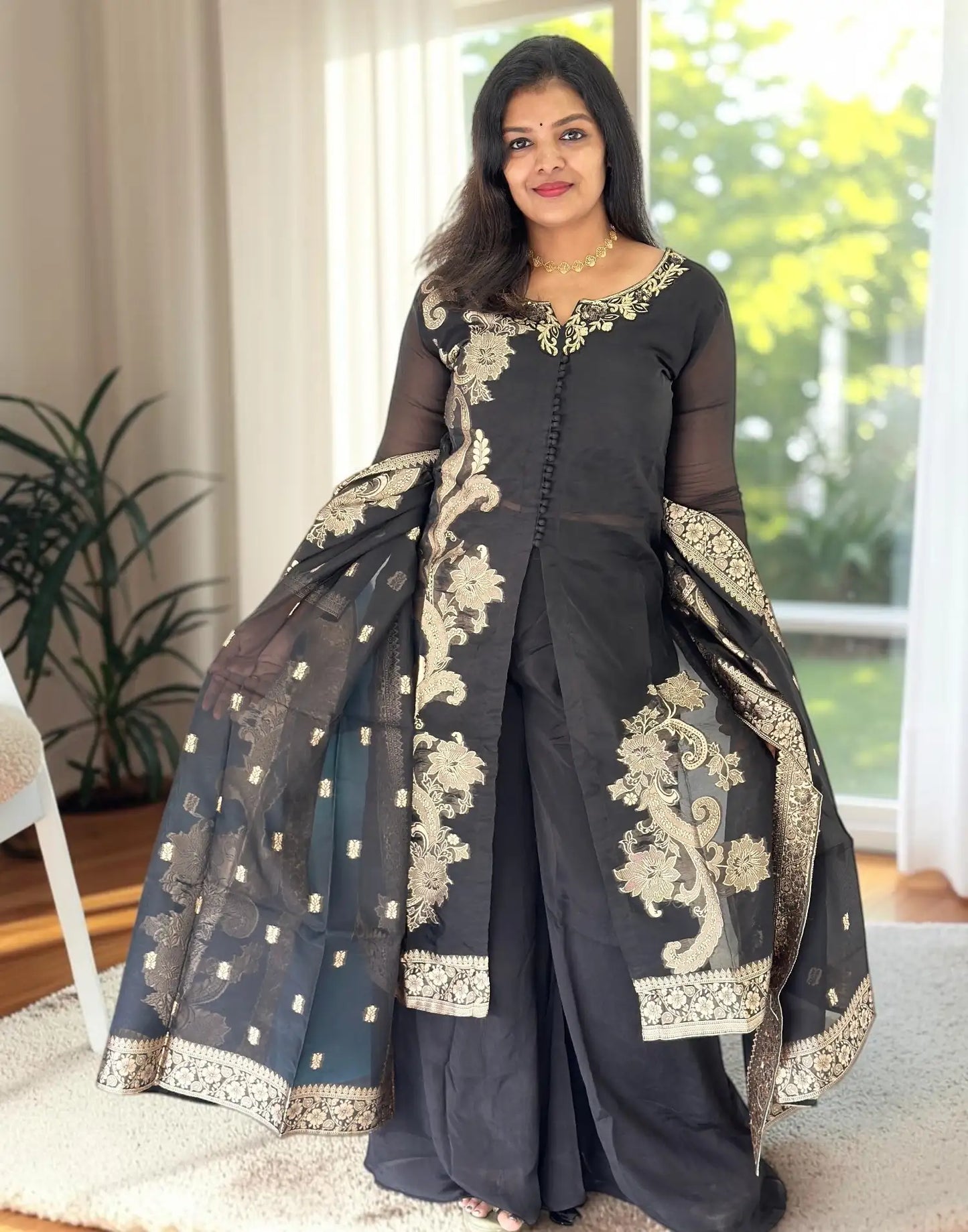 READY TO WEAR PREMIUM - BLACK E6952 120826RW - ELENTRA DESIGNS BY NIMI HEINS