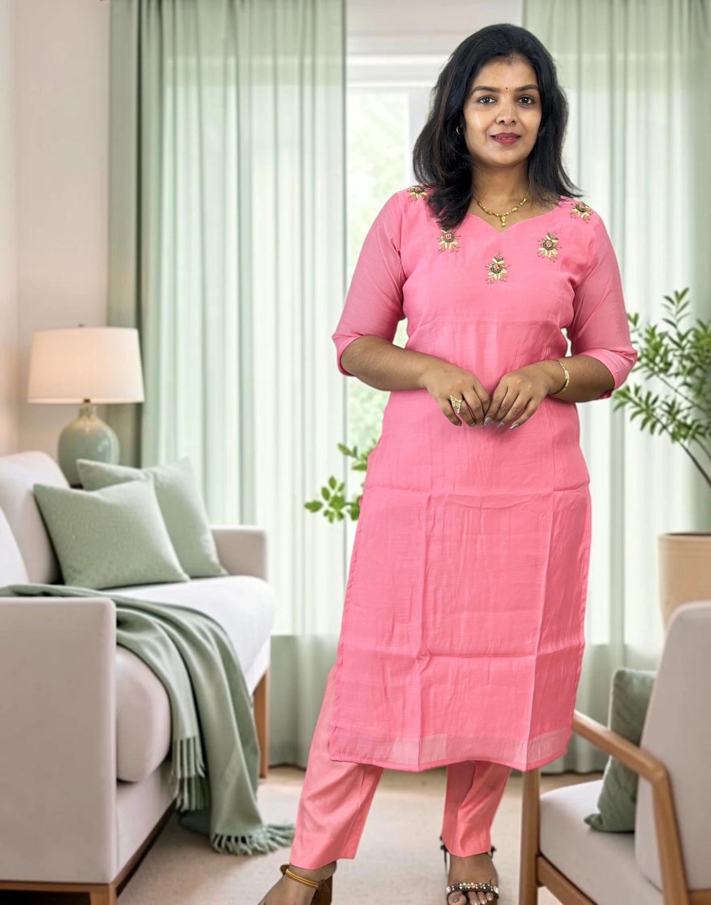 KURTI SET PINK E7280 300826KS