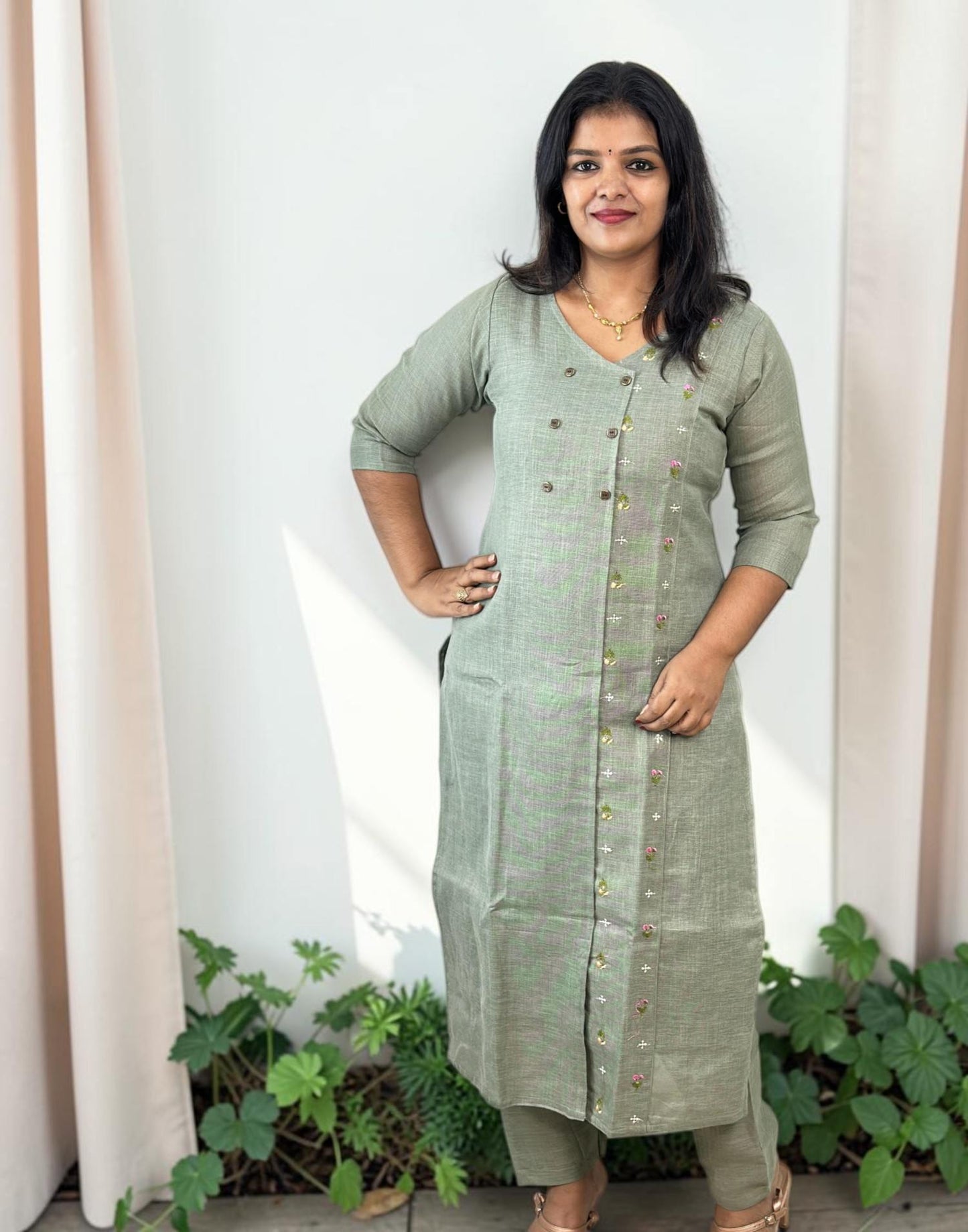 KURTI SET GREEN E7322 130926KS