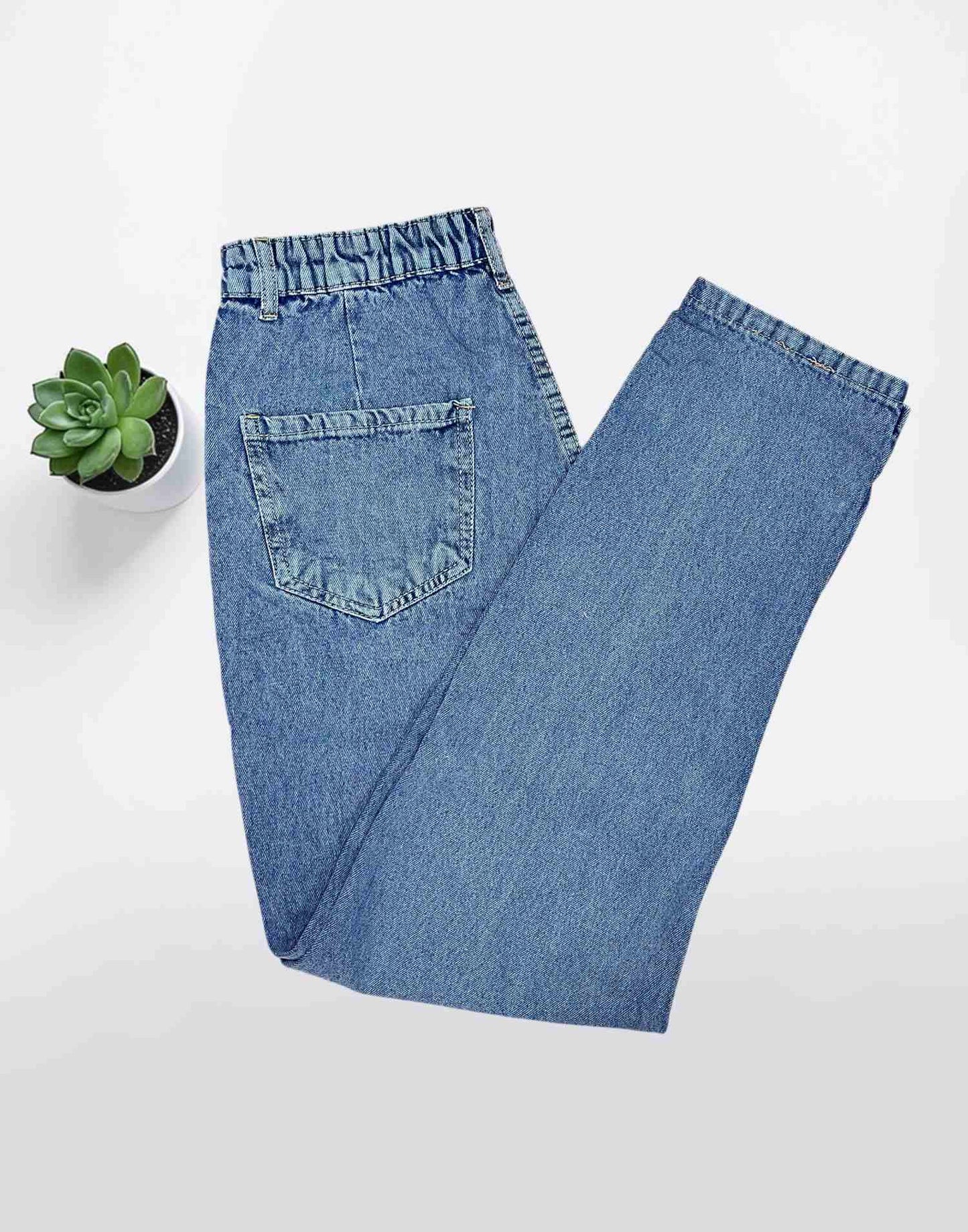 MOM FIT JEANS BLUE E6819 150326MJ - ELENTRA DESIGNS BY NIMI HEINS