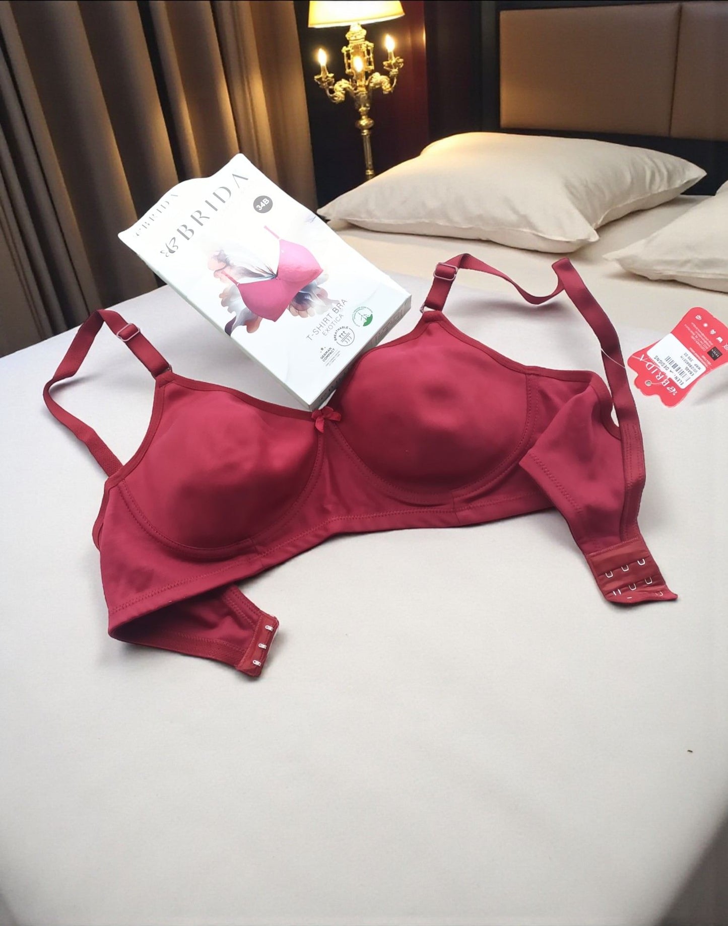 180925BR (E6445) BRIDA T-Shirt BRA - Maroon