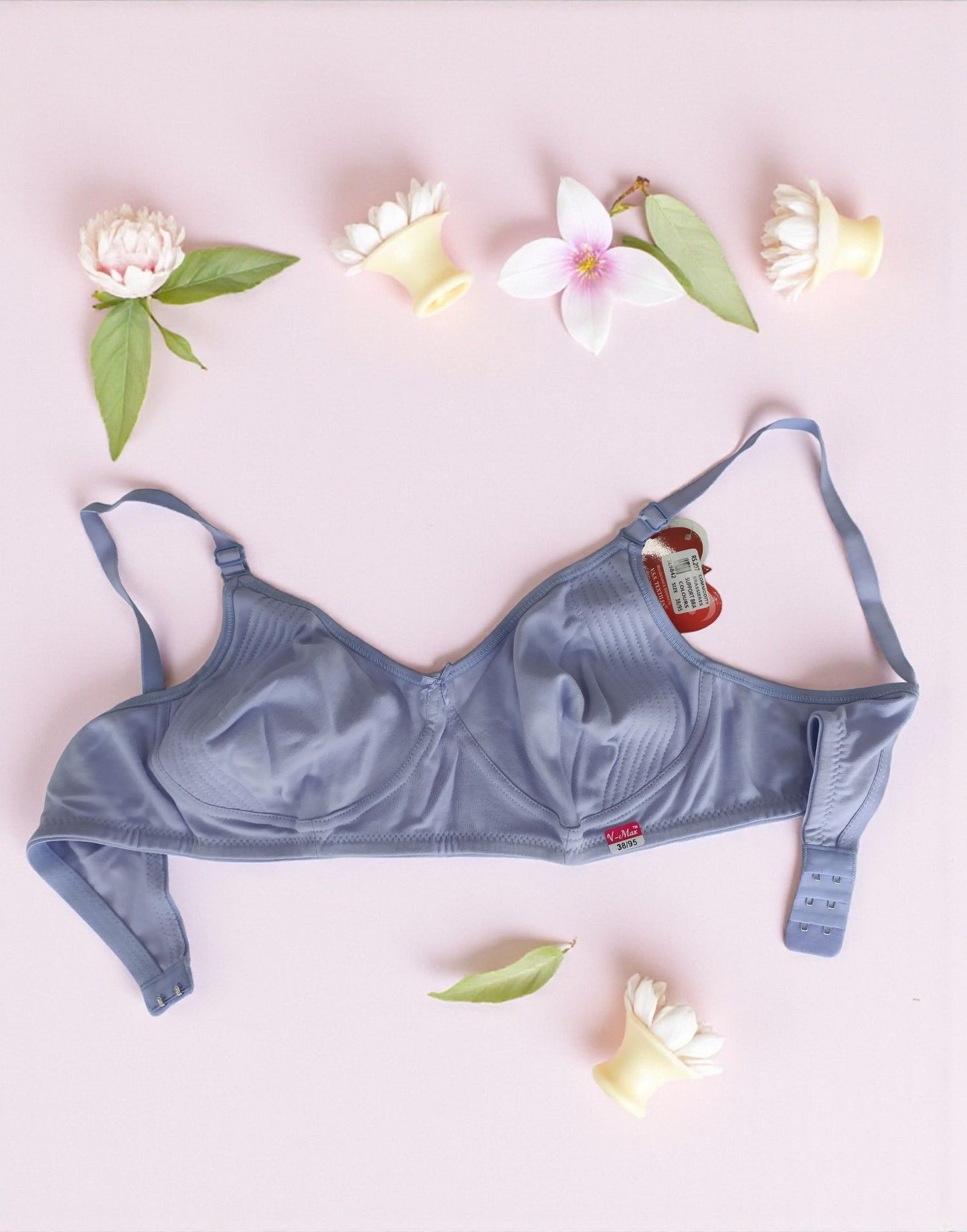 141025BR (E6116-E6117) V-MAX NON PADDED BRA - Powder Blue