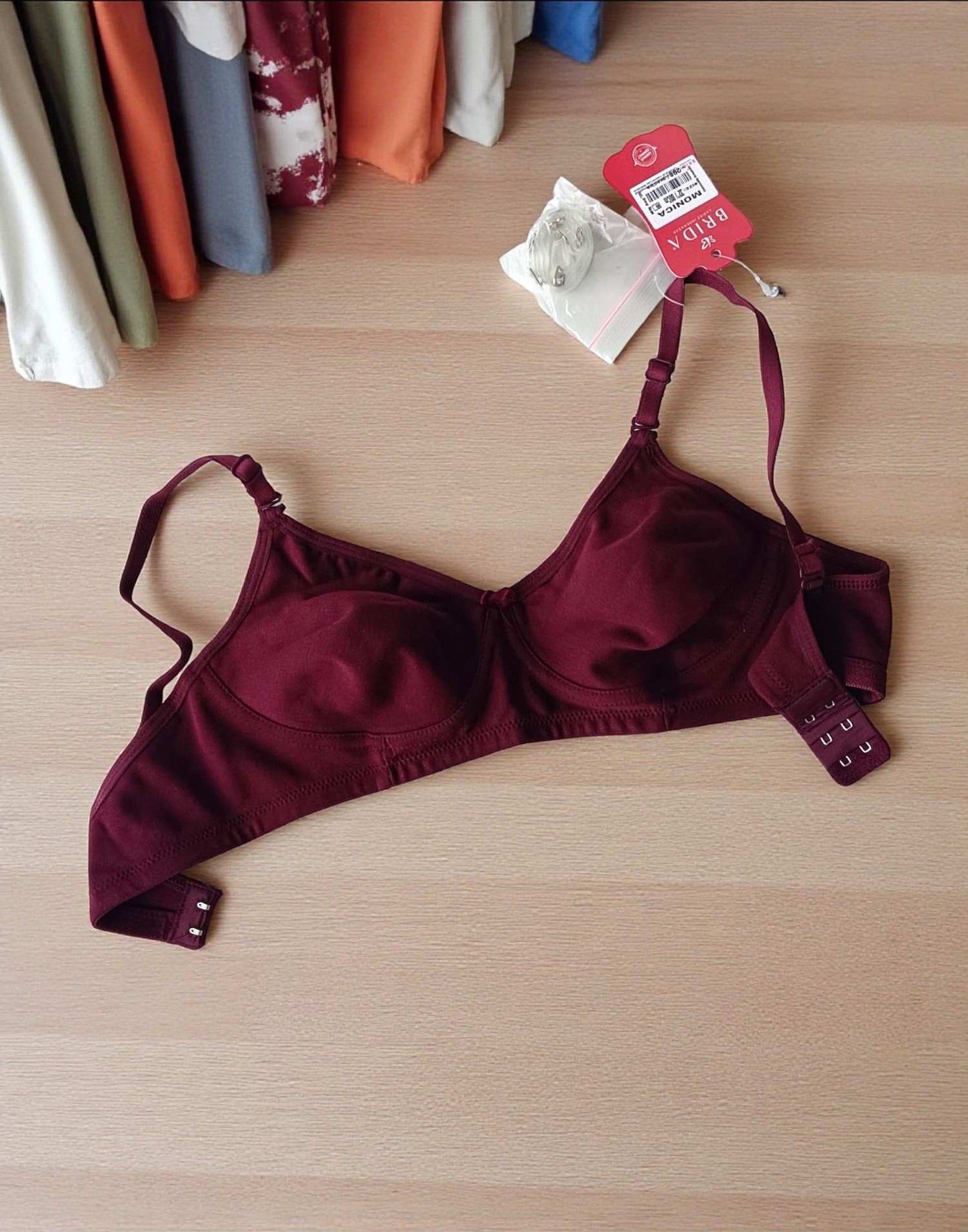220925BR (E6444) BRIDA NON PADDED BRA - Purple