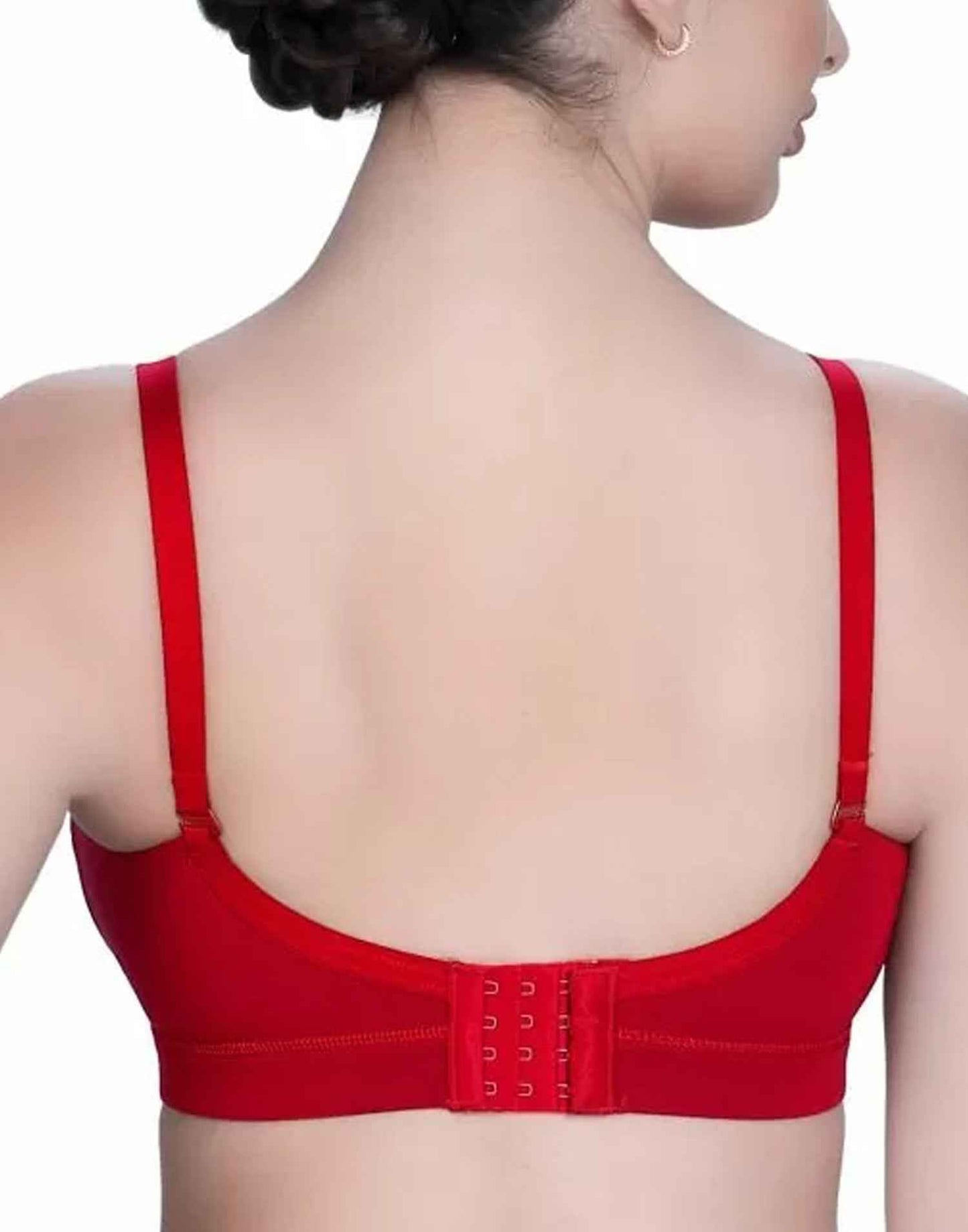 PADDED T-SHIRT BRA RIZA BESTIE RED E6775 200326BR - ELENTRA DESIGNS BY NIMI HEINS