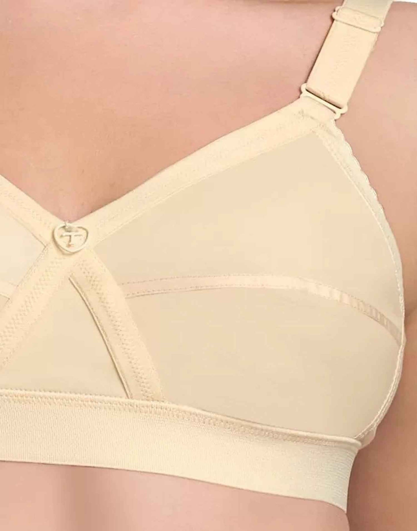 NON PADDED BRA RIZA KRUTHIKA PLAIN SKIN E6832 160326BR - ELENTRA DESIGNS BY NIMI HEINS