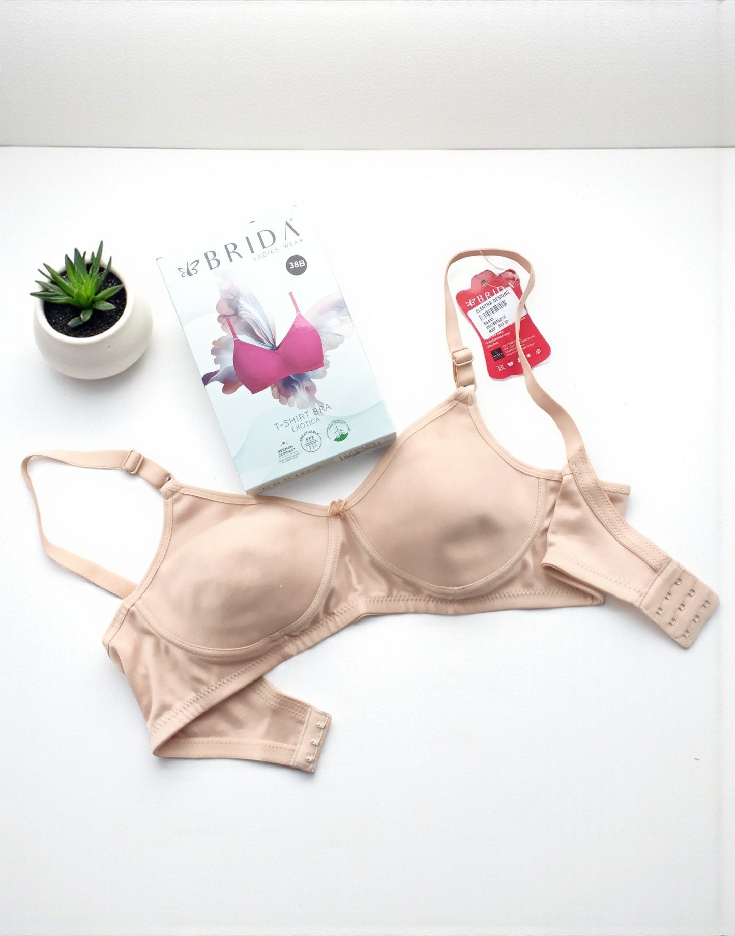 Non Padded 180925BR (E6445) BRIDA T-Shirt BRA - Skin - ELENTRA DESIGNS BY NIMI HEINS
