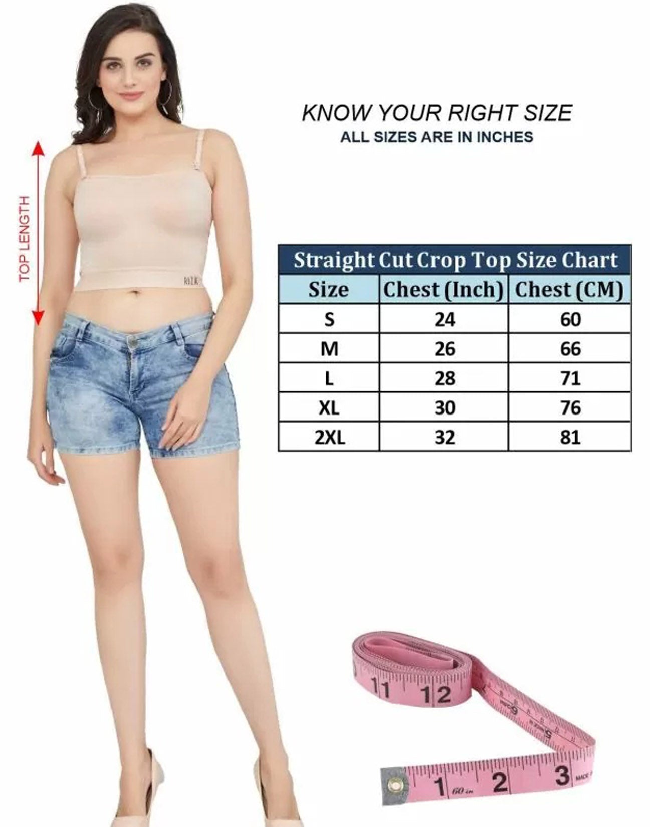 CAMISOLE RIZA CROP TOP STRAIGHT CUT SKIN E6931 280426CL - ELENTRA DESIGNS BY NIMI HEINS