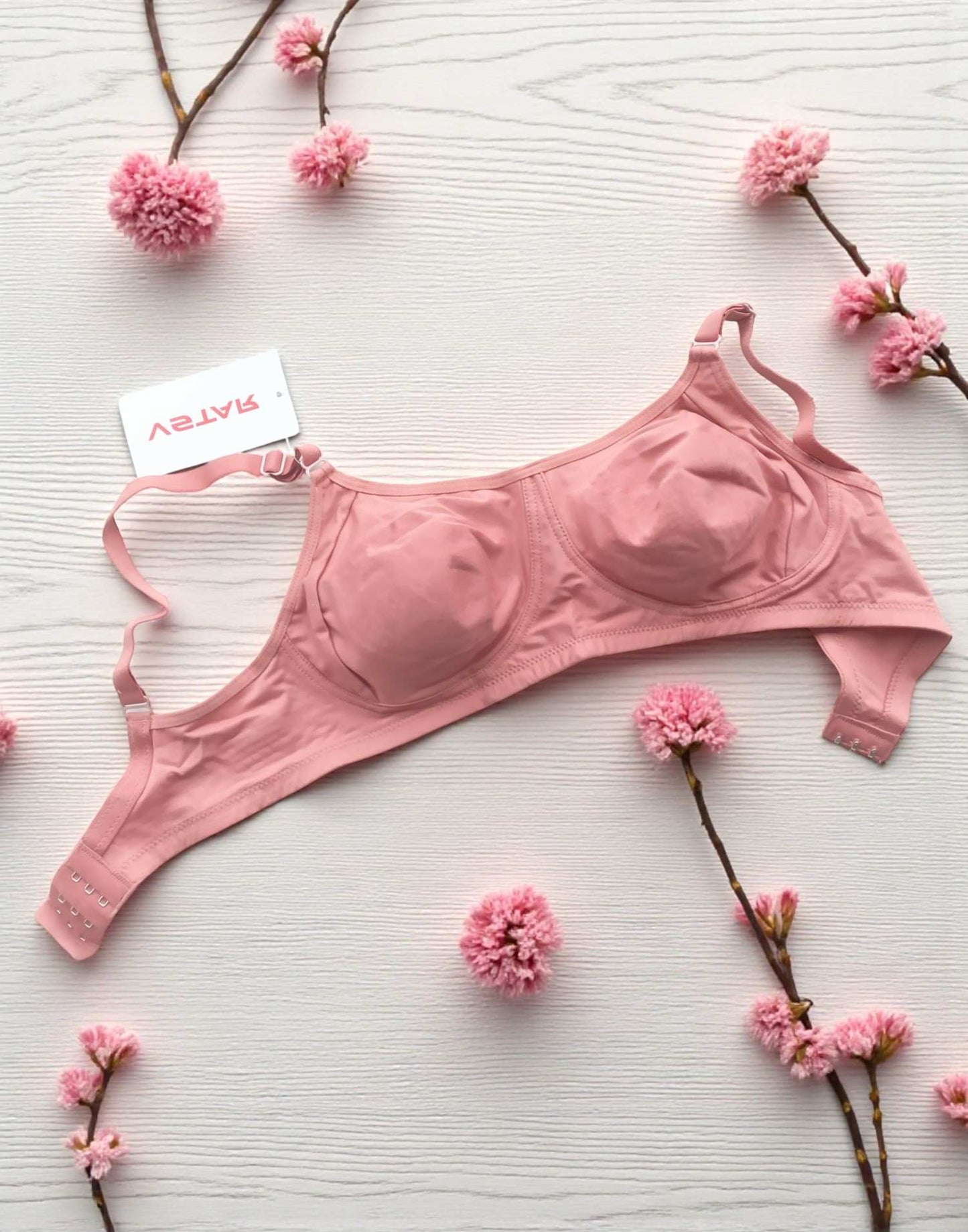 170925BR (E6430) VSTAR NON PADDED BRA - Withered Rose