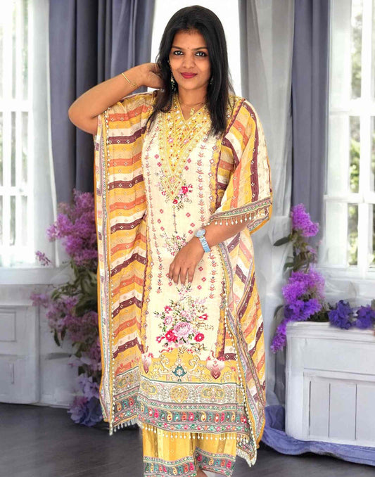 KAFTAN PREMIUM SETS BEIGE E5347 050325W - ELENTRA DESIGNS BY NIMI HEINS