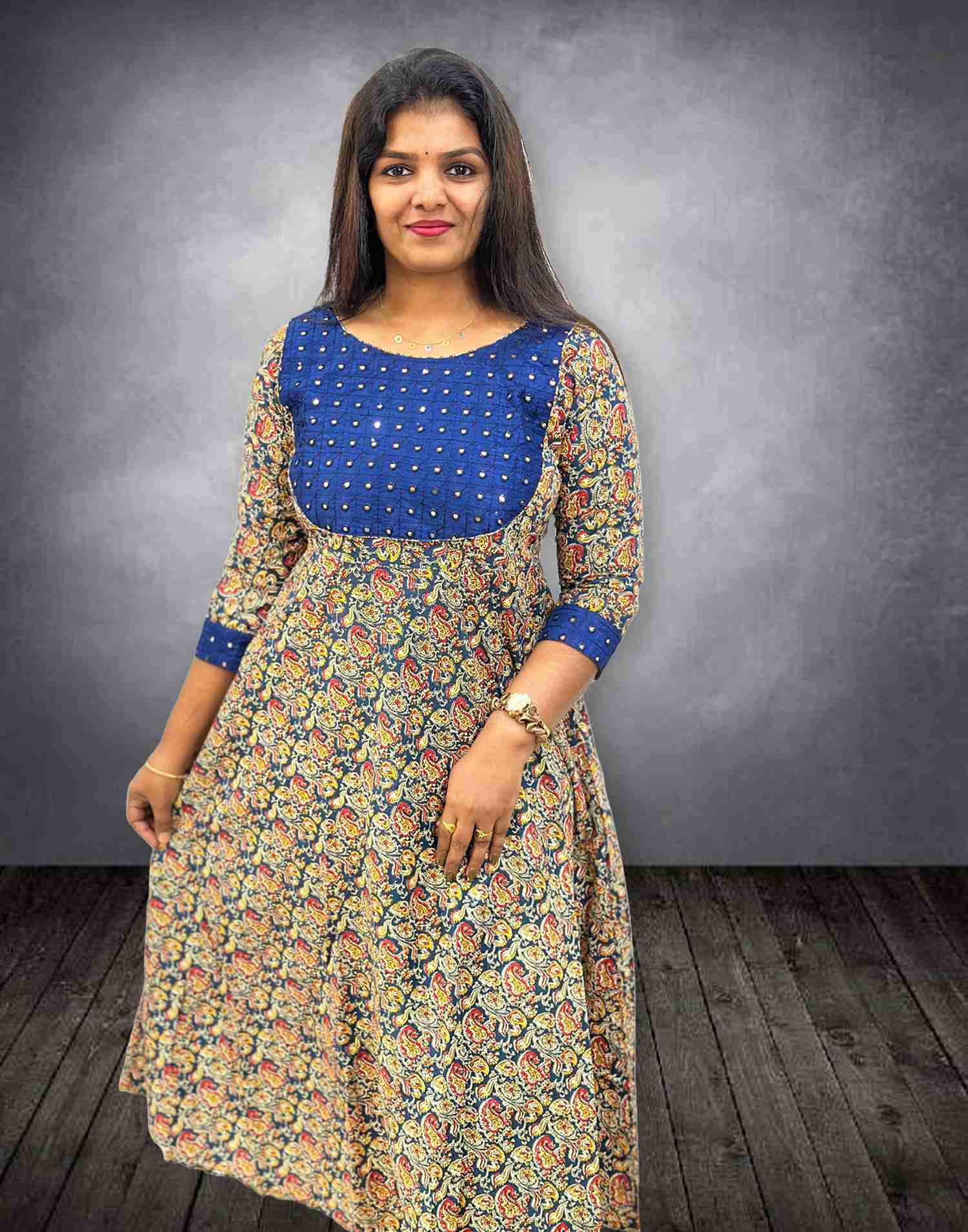 Indigo Cotton Kurti