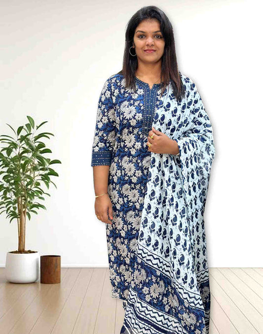 250724B (E2128) OFFER ZONE READY TO WEAR - Dark Blue - ELENTRA DESIGNS BY NIMI HEINS