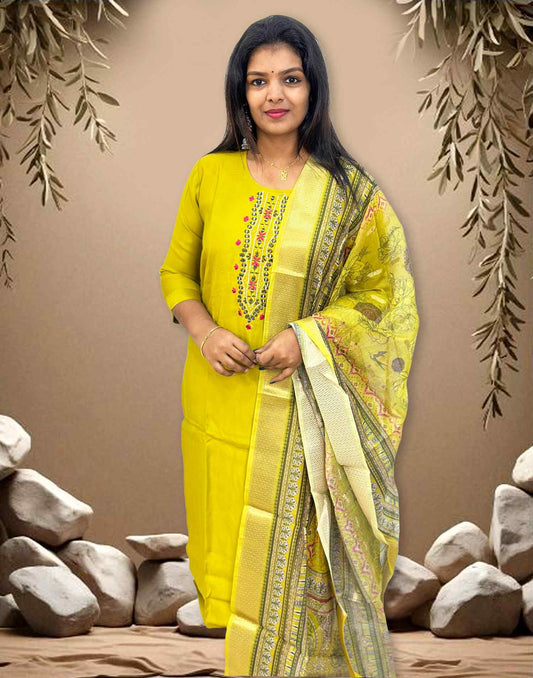280924C (E4111) OFFER ZONE READY TO WEAR - Lemon Green - ELENTRA DESIGNS BY NIMI HEINS
