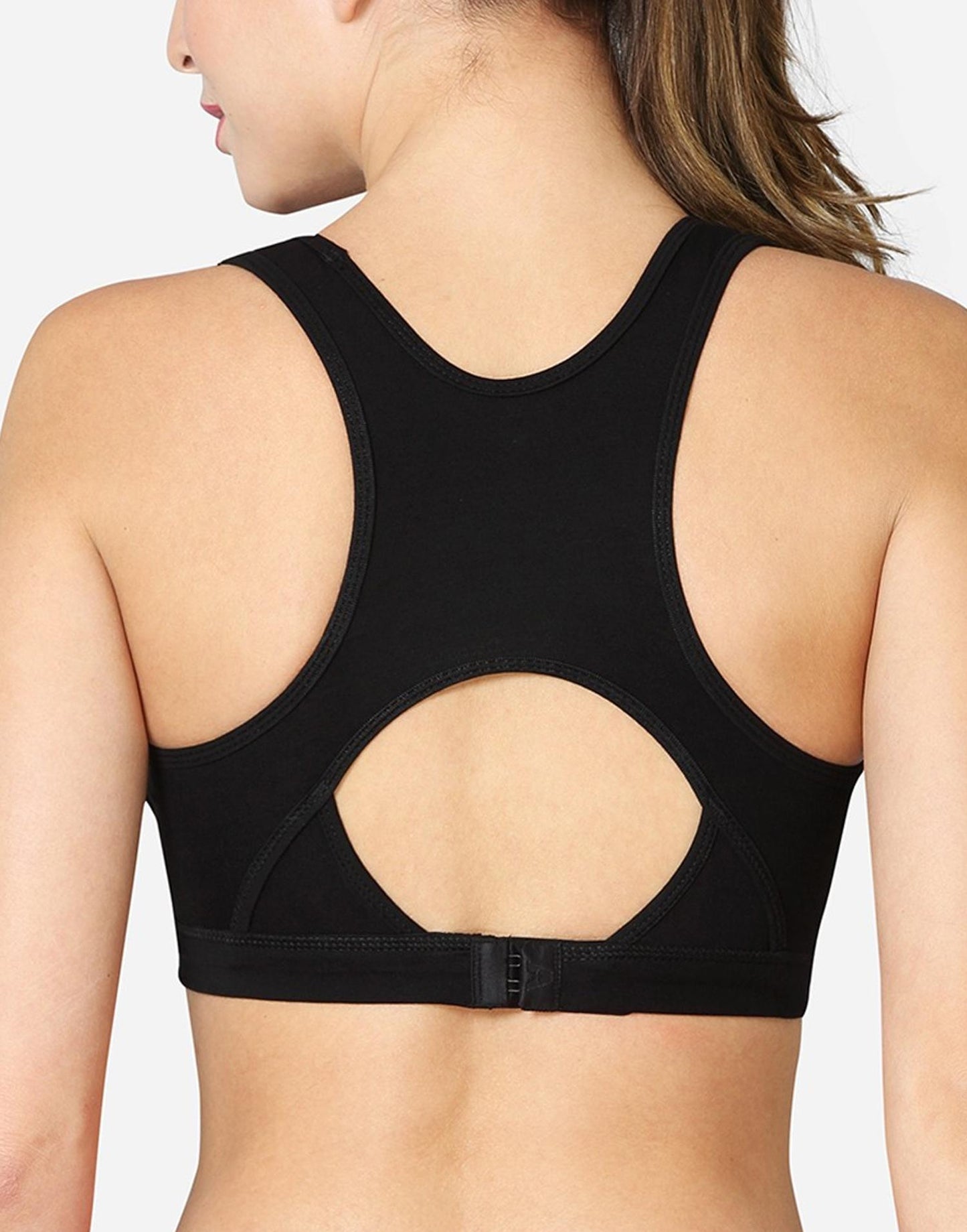 SPORTS BRA VSTAR RACER BACK STYLING BLACK E7066-E7067-E7068 250626BR