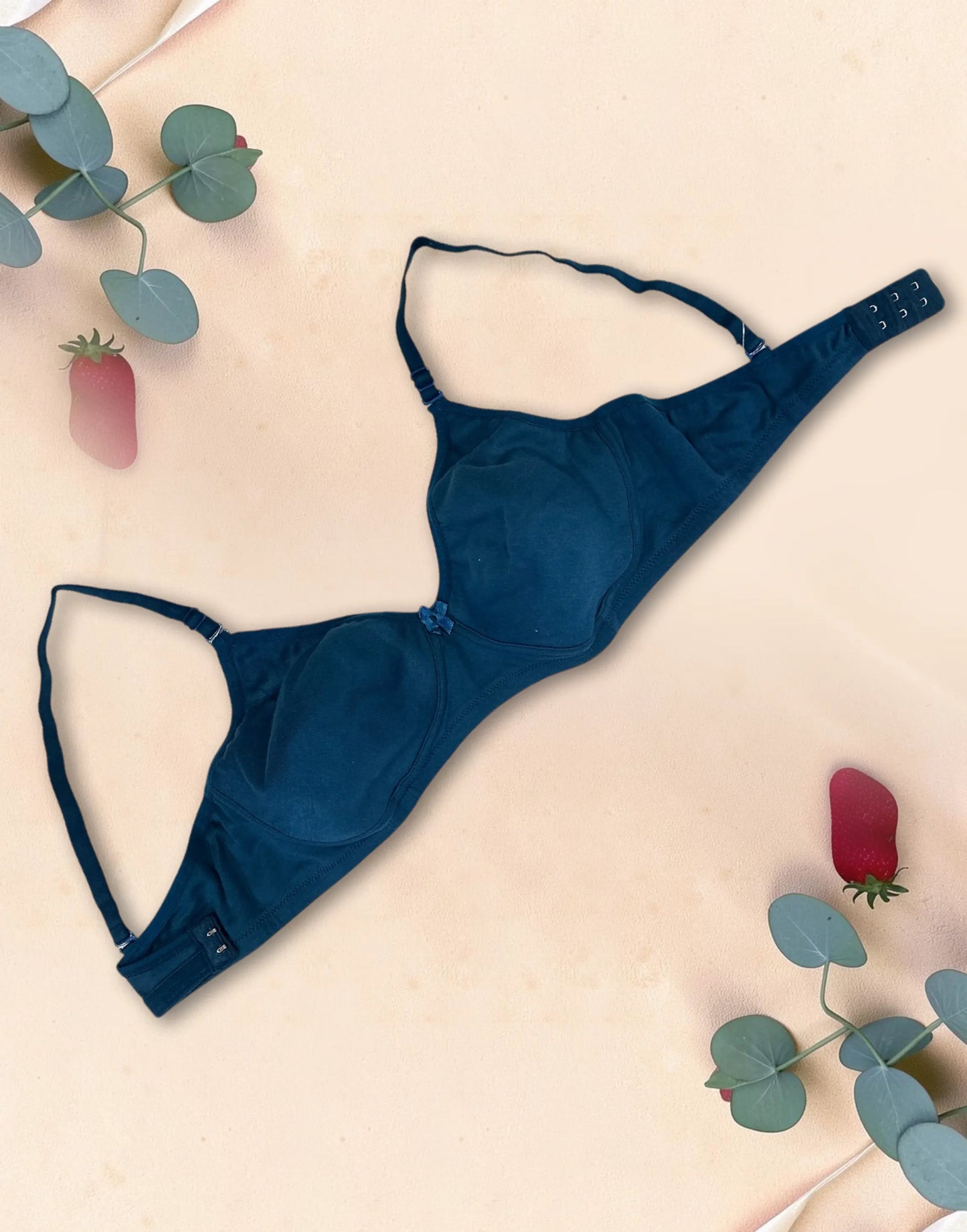 NON PADDED BRA (LILLYS OLIVE) PEACOCK BLUE E6846 120626BR - ELENTRA DESIGNS BY NIMI HEINS