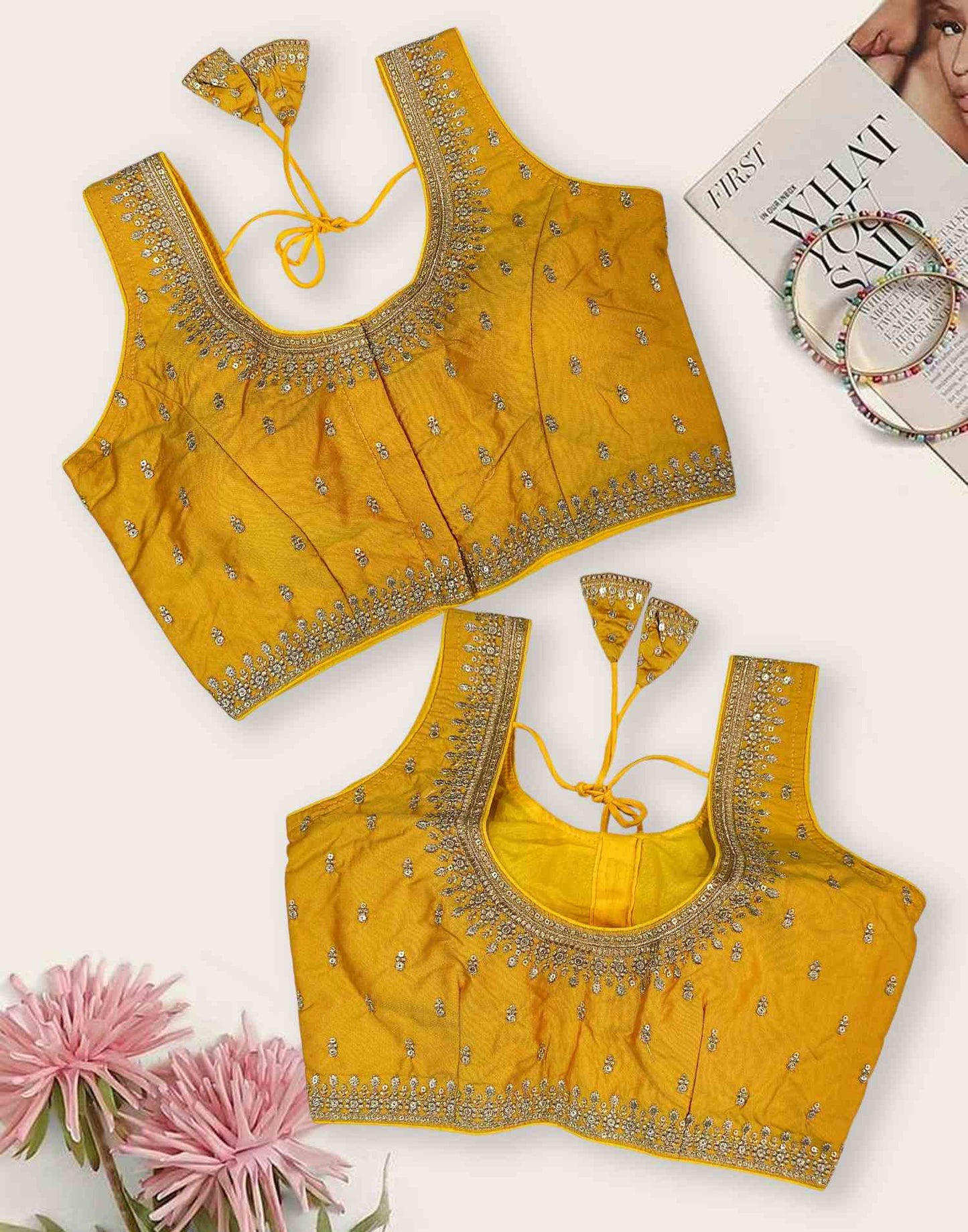 READYMADE BLOUSE YELLOW E6527 080926BL