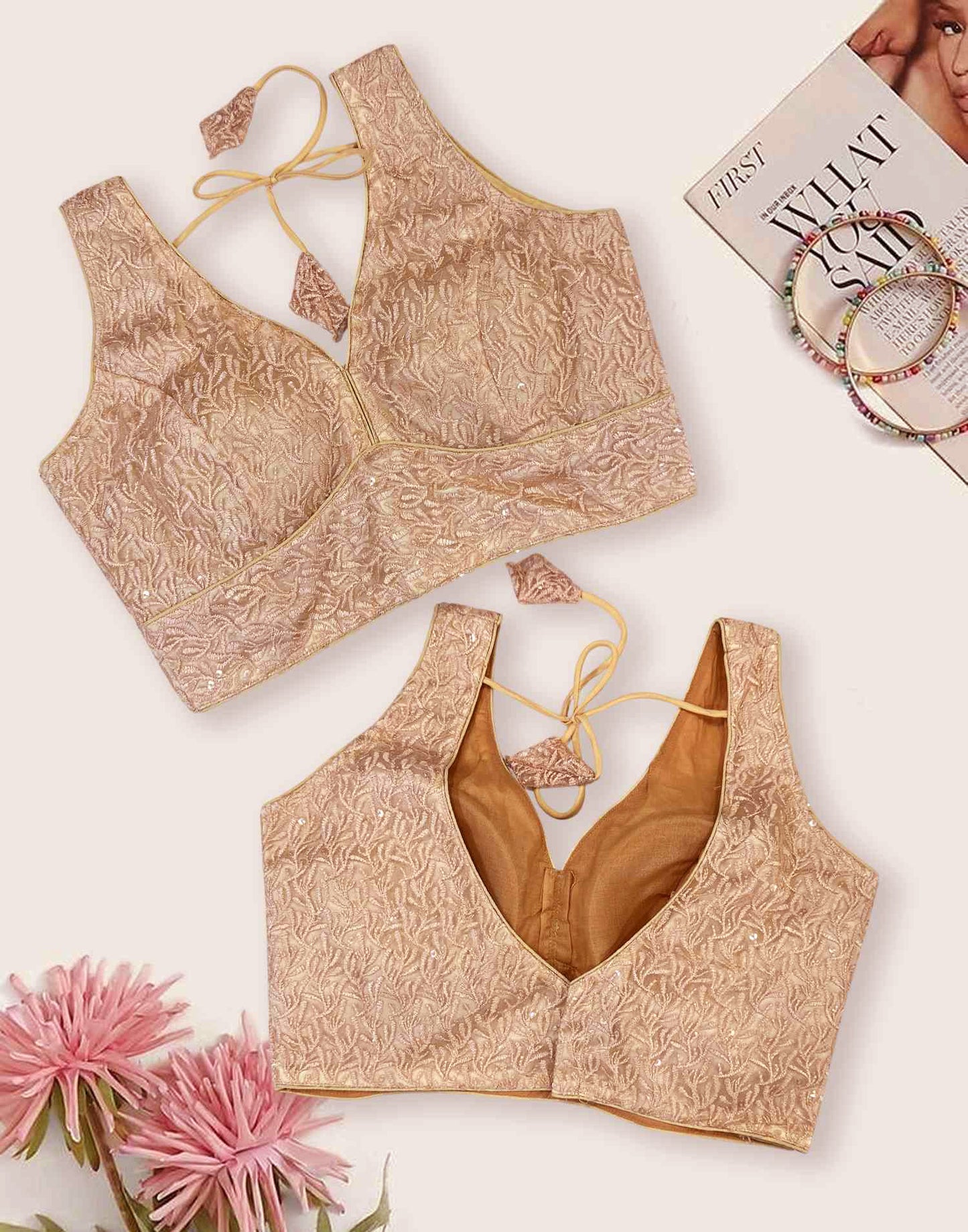 READYMADE BLOUSE LIGHT PEACH E6499 080926BL