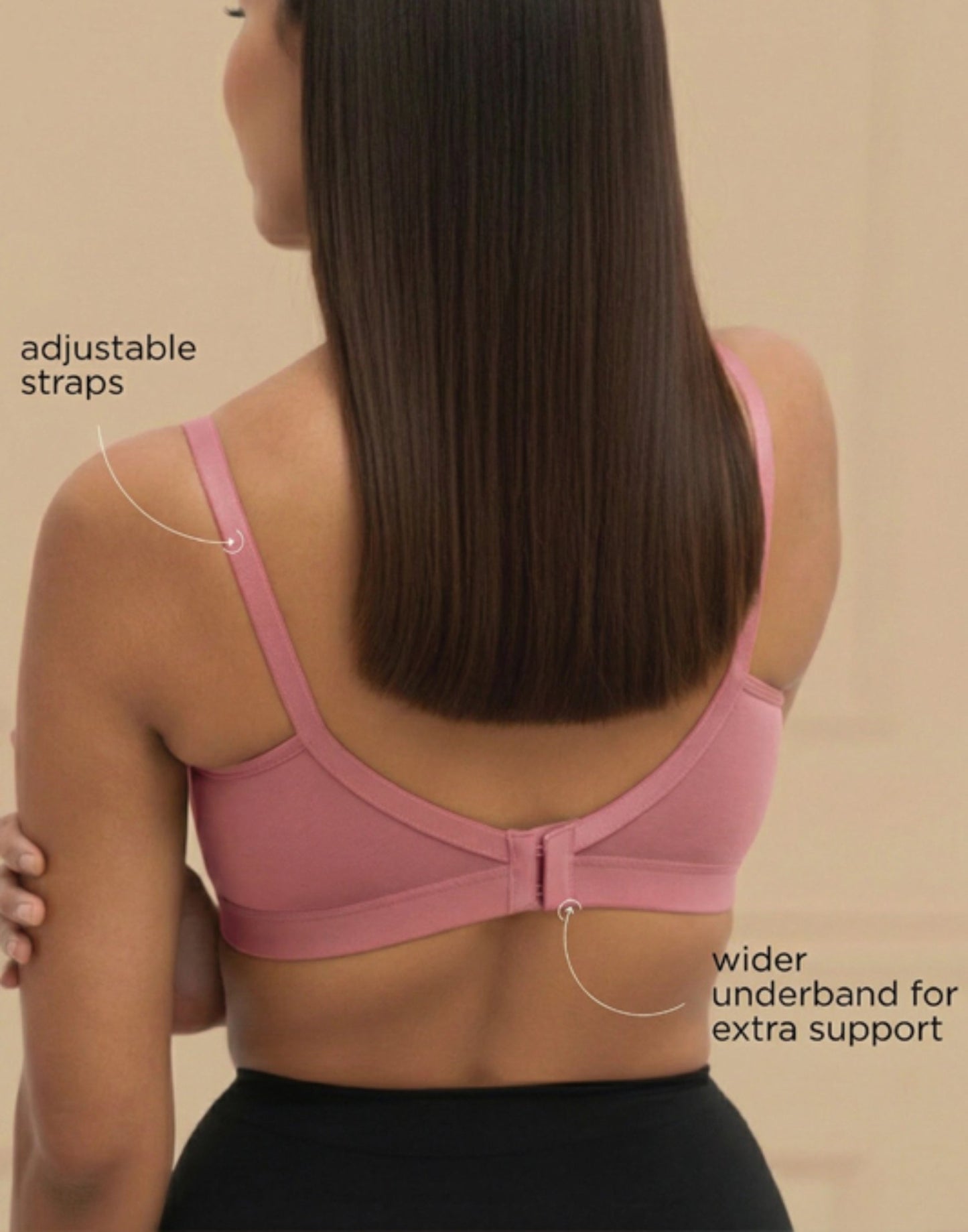 NON PADDED BRA BLOSSOM CROSSY LIFT ROSE GOLD E3002 210626BR
