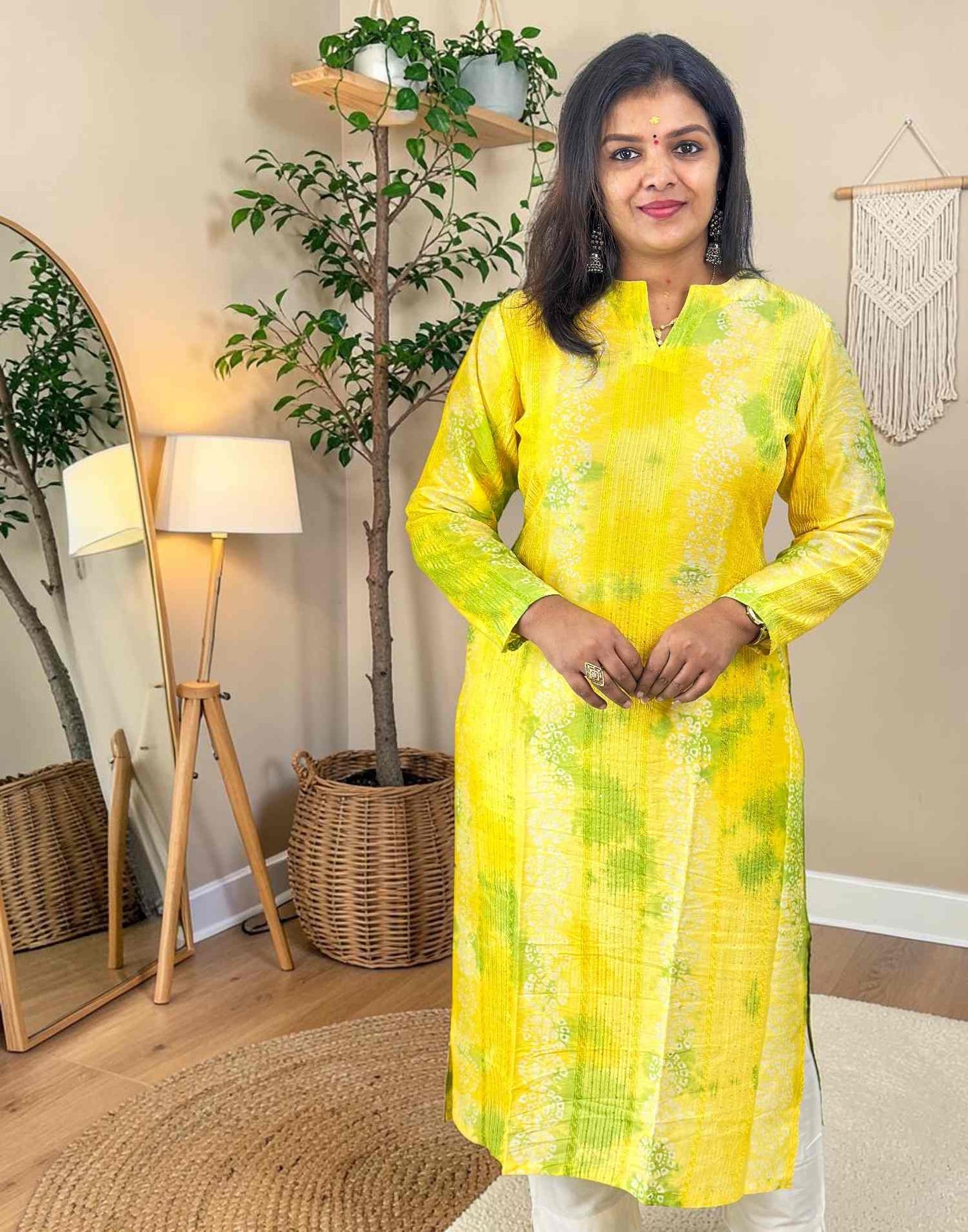KURTIS YELLOW E7144 180726EK