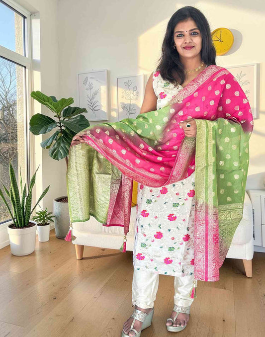 READY TO WEAR ONAM SPECIAL IVORY E6946 230726RW - ELENTRA DESIGNS BY NIMI HEINS