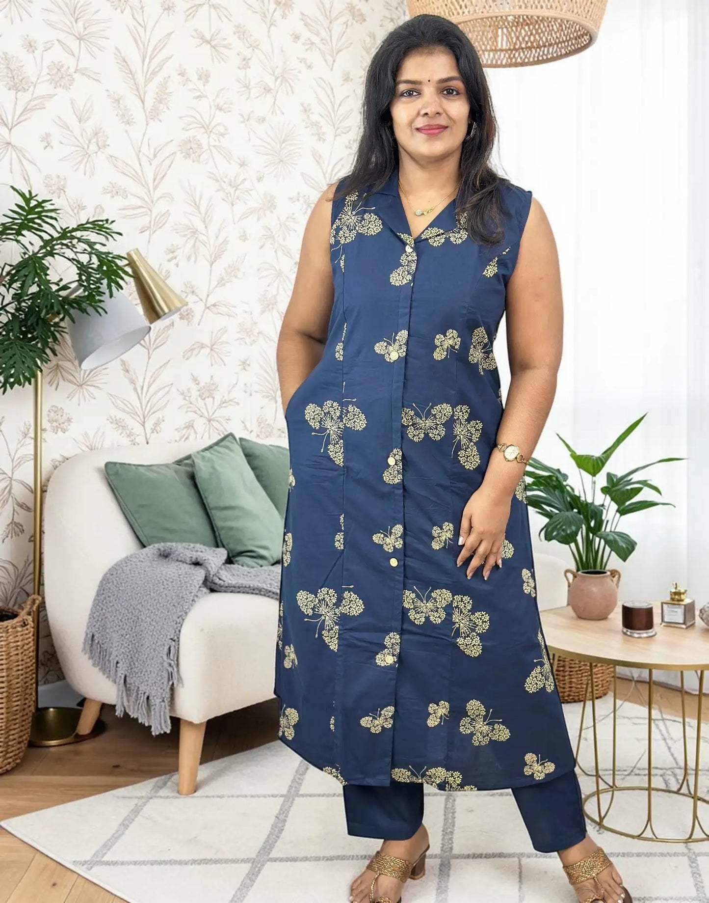CO-ORD SET A-LINE BLUE E7172 050826CS