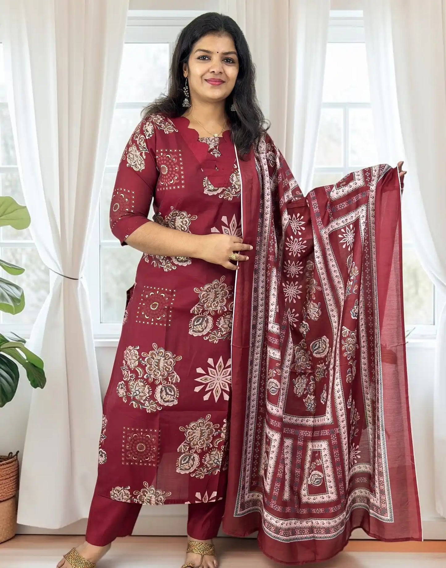 READY TO WEAR MAROON E7191 090826RW