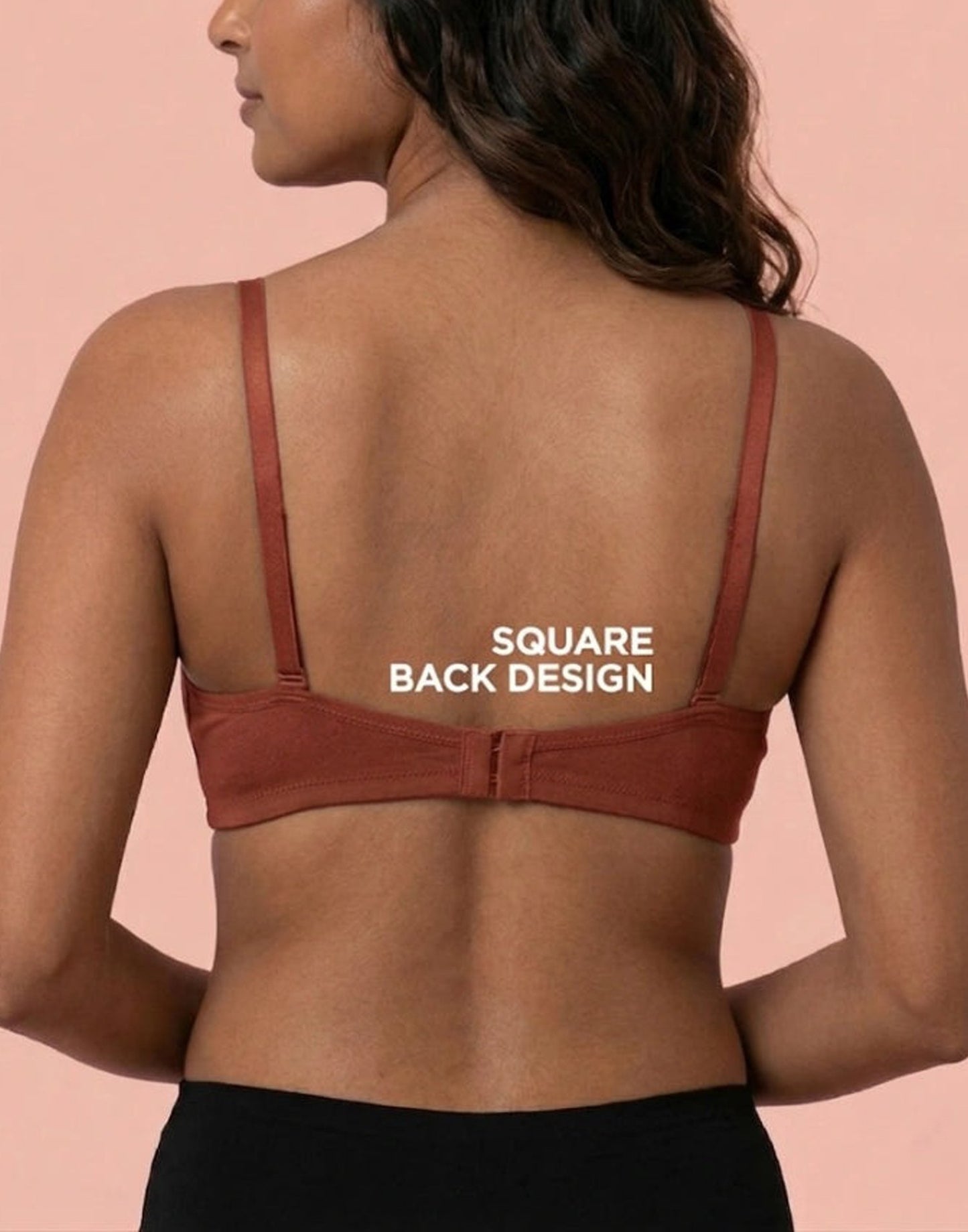 SEMI PADDED BRA BLOSSOM ULTRA THIN PAD MARSALA E3176 230626BR