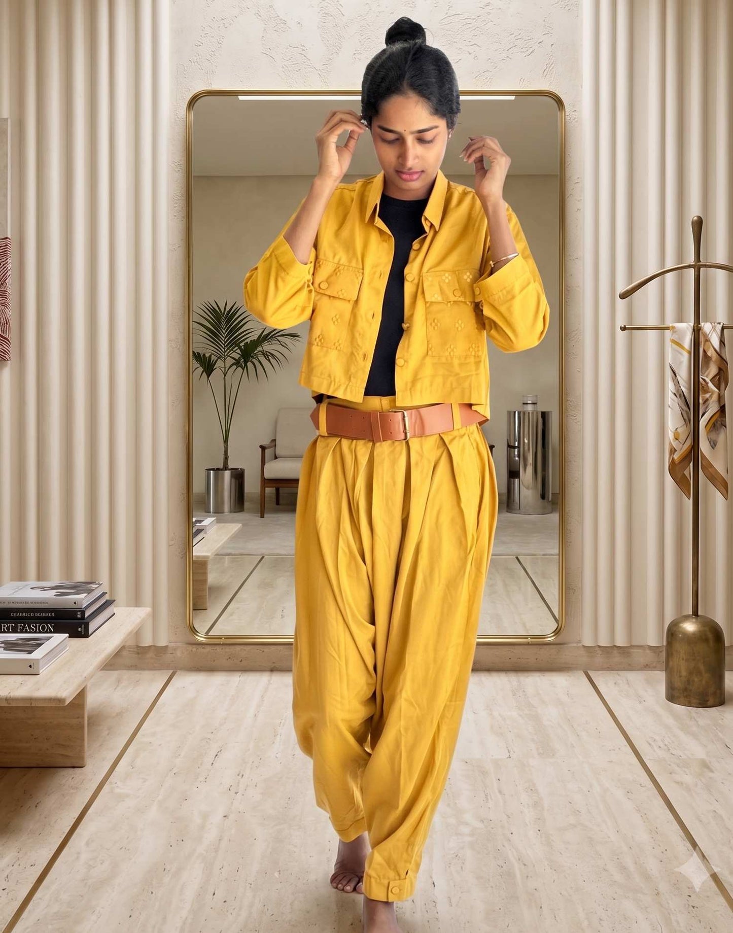 INDO-WESTERN OUTFITS MUSTARD YELLOW E2904 280726IW