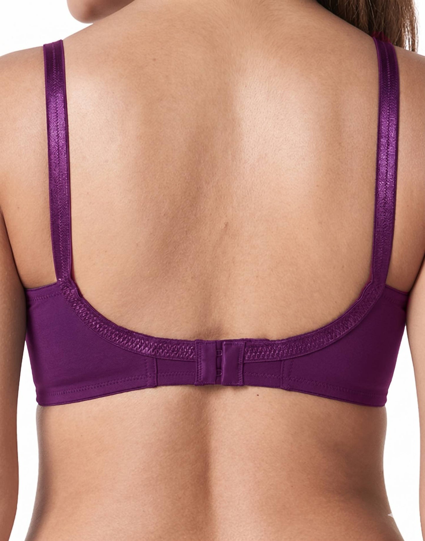 NON PADDED COTTON ROUND STITCH BRA BLOSSOM PRIYASAJINI PURPLE E1568 251025BR
