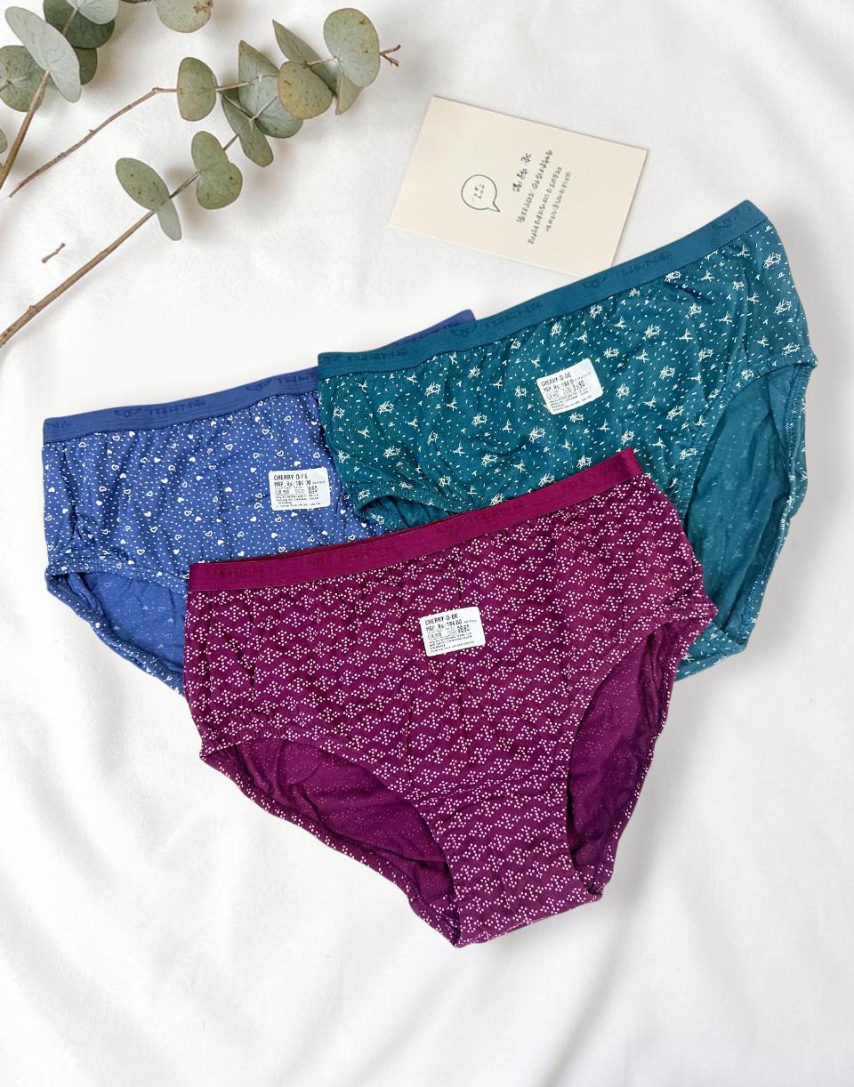 PANTY CHERRY TEENS LIFESTYLE ASSORTED 4 (PACK OF 3) E7022 040626PY - ELENTRA DESIGNS BY NIMI HEINS