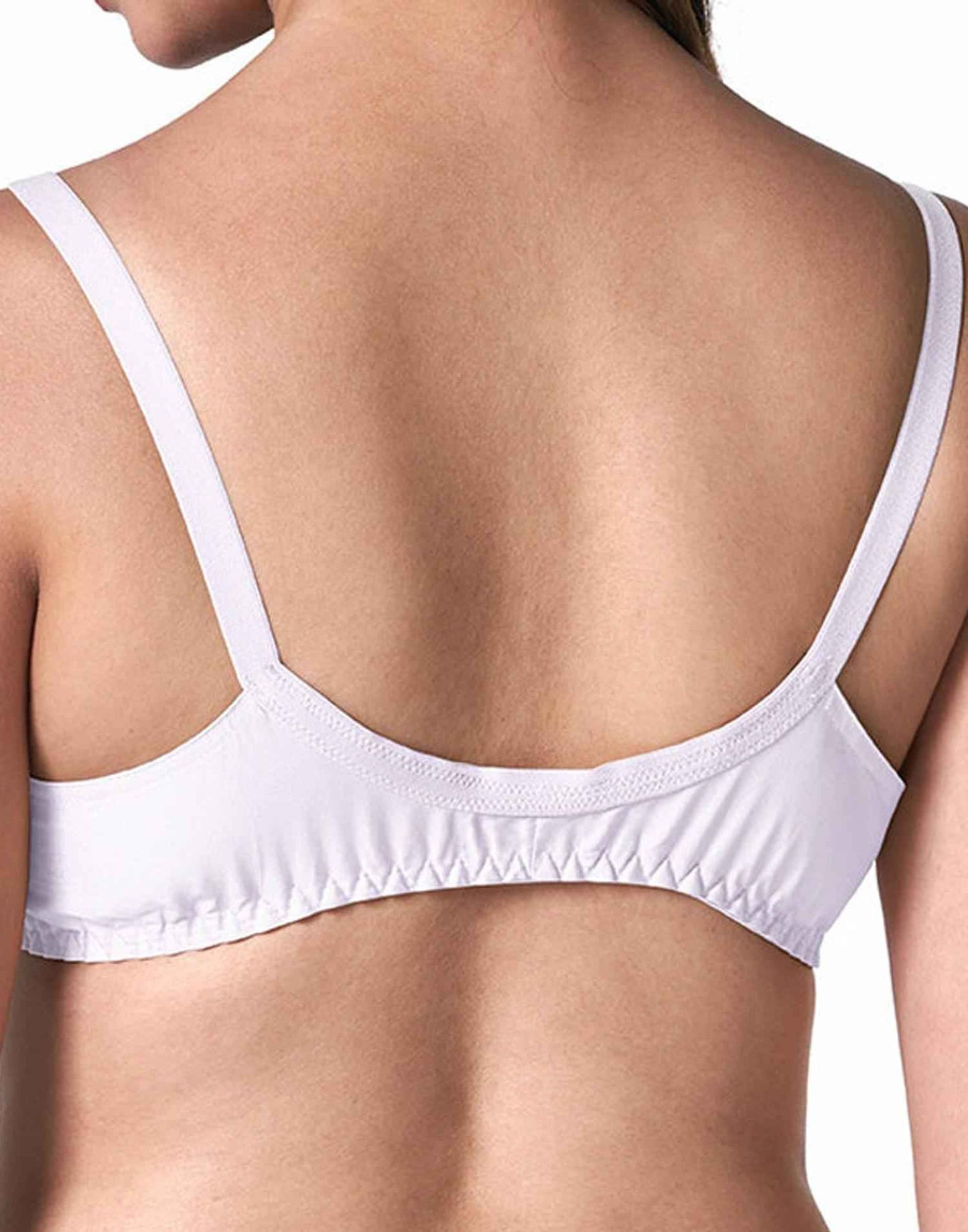 NON PADDED BRA BLOSSOM FRONT OPEN WHITE B4U285 210626BR