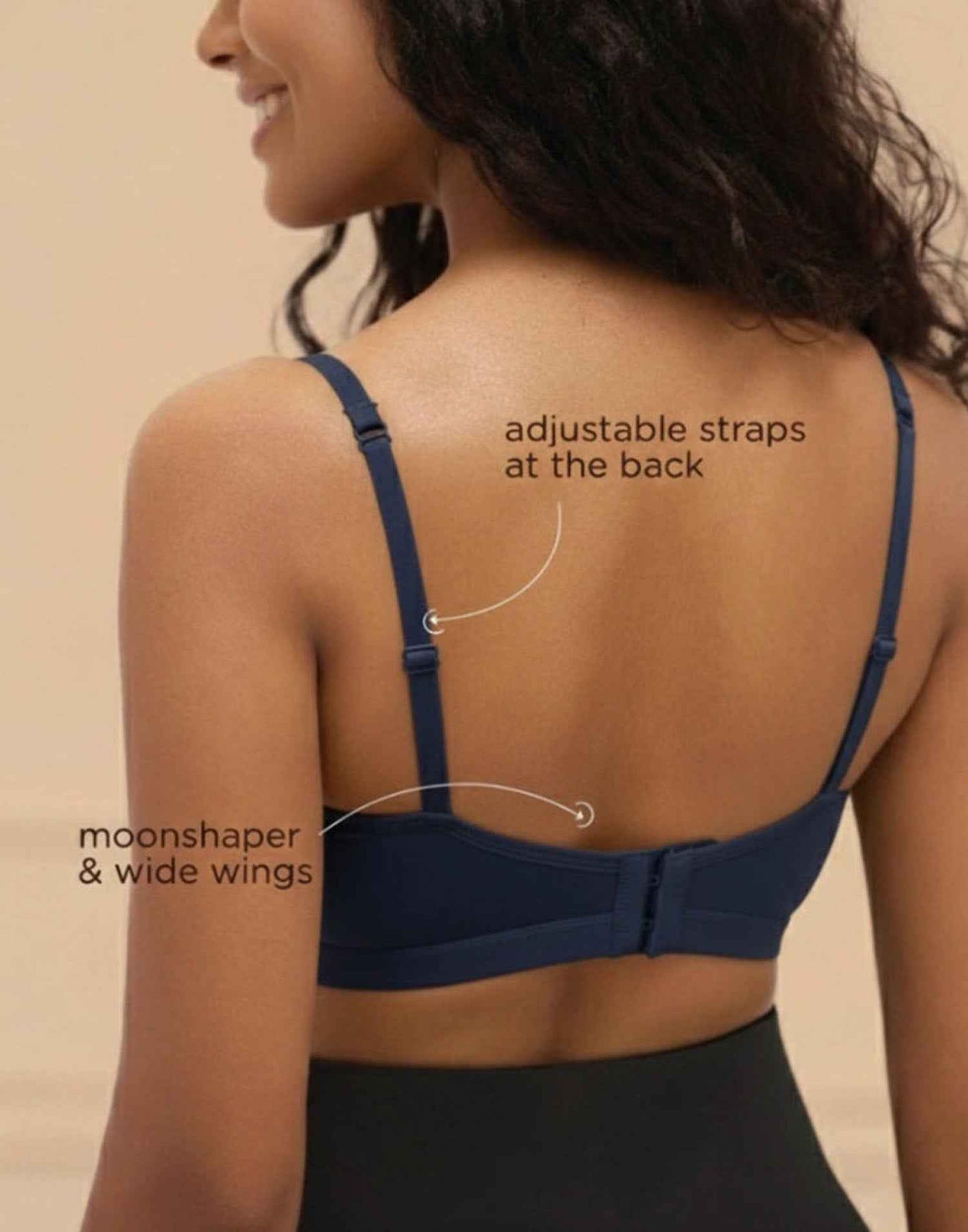 NON PADDED T-SHIRT BRA BLOSSOM ESSENTIAL NAVY BLUE E3179 210625BR (Copy)