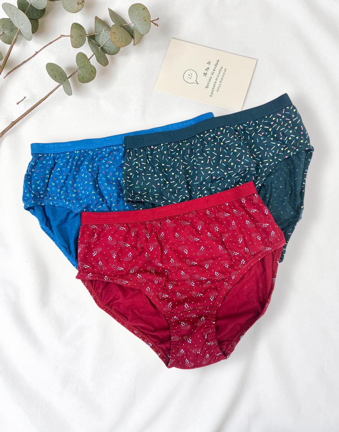 PANTY CHERRY TEENS LIFESTYLE ASSORTED 11 (PACK OF 3) E7022 040626PY - ELENTRA DESIGNS BY NIMI HEINS