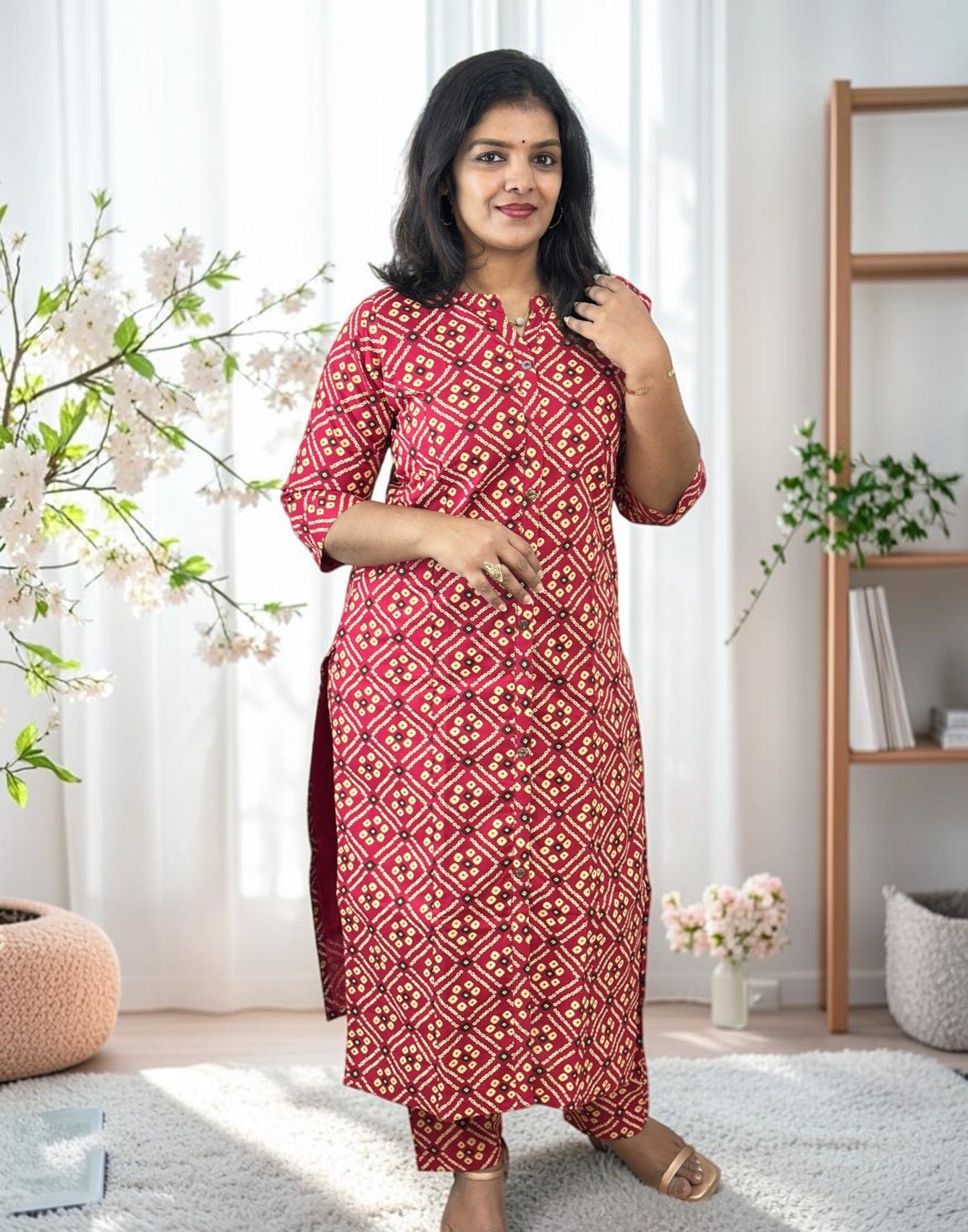CO-ORD SET PINKISH RED E7328 190926CS