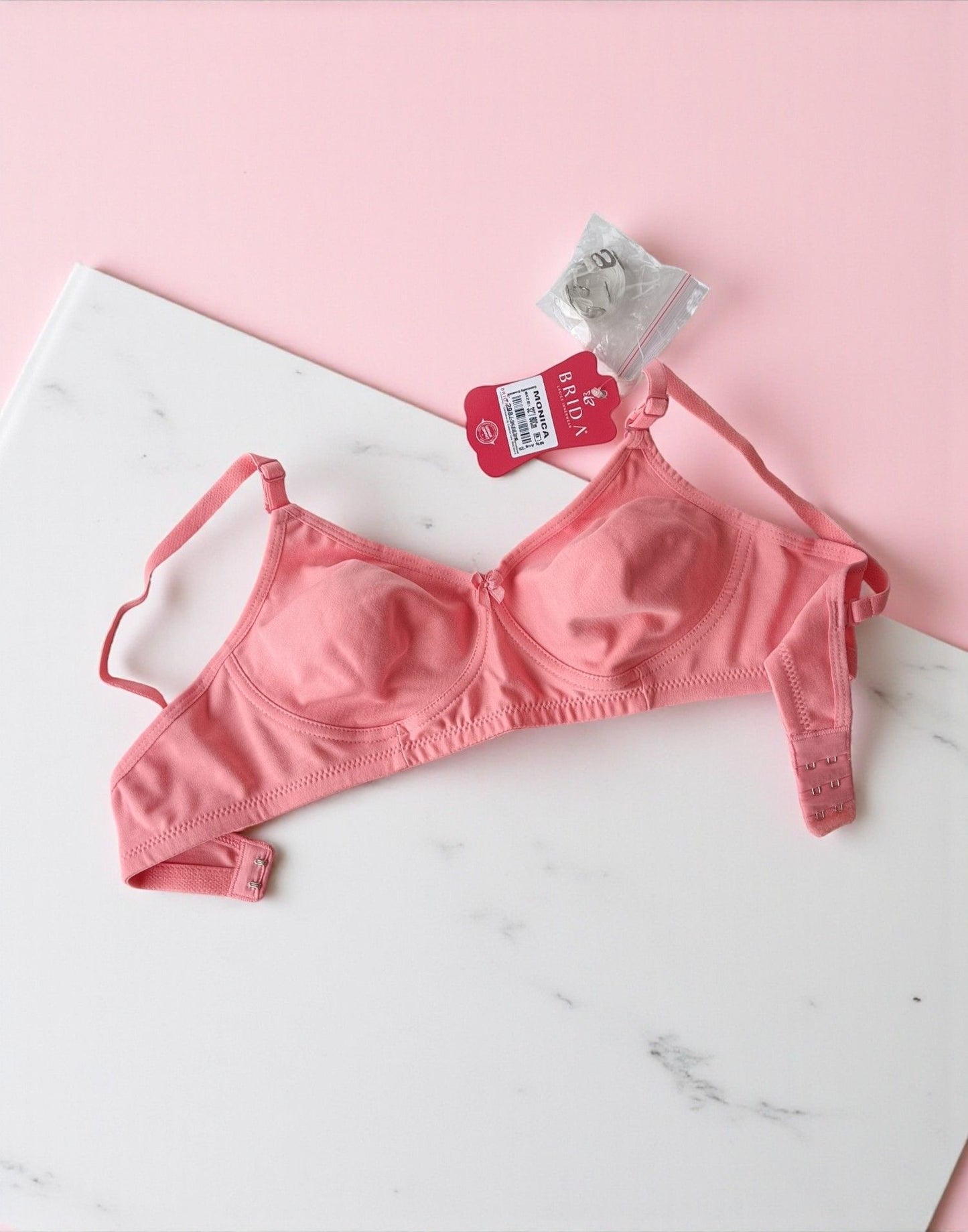 220925BR (E6444) BRIDA NON PADDED BRA - Peach