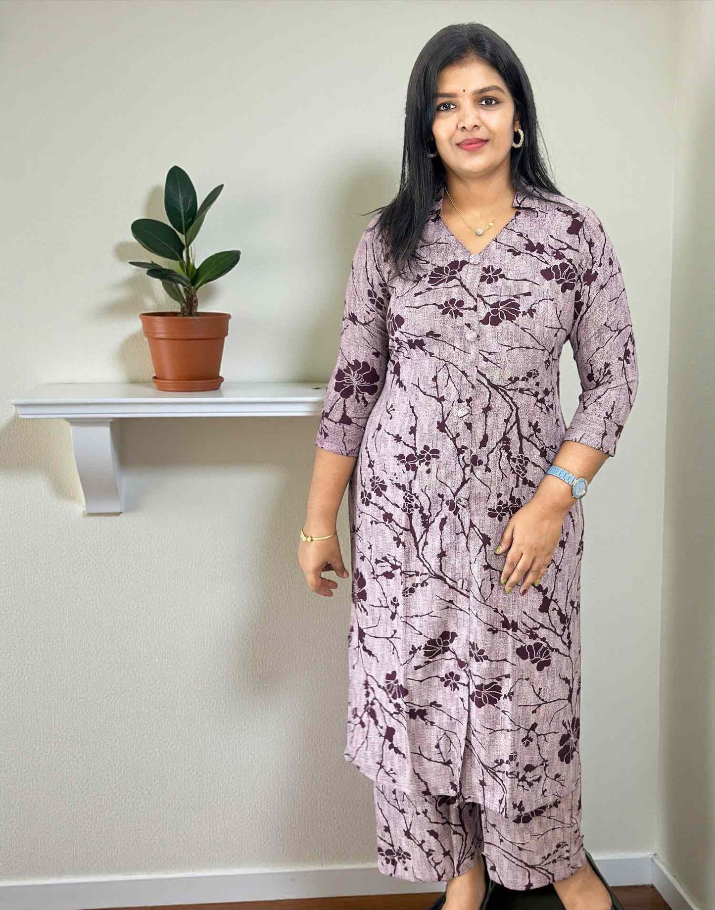 271025CS (E6595) CO-ORD SET - Purple