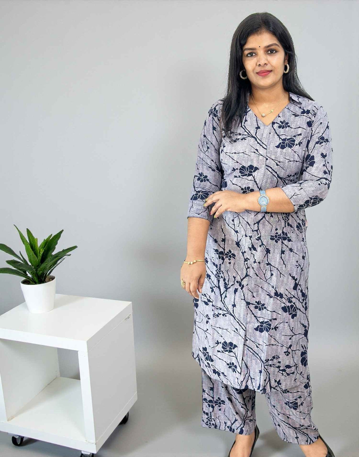 271025CS (E6595) CO-ORD SET - Blue