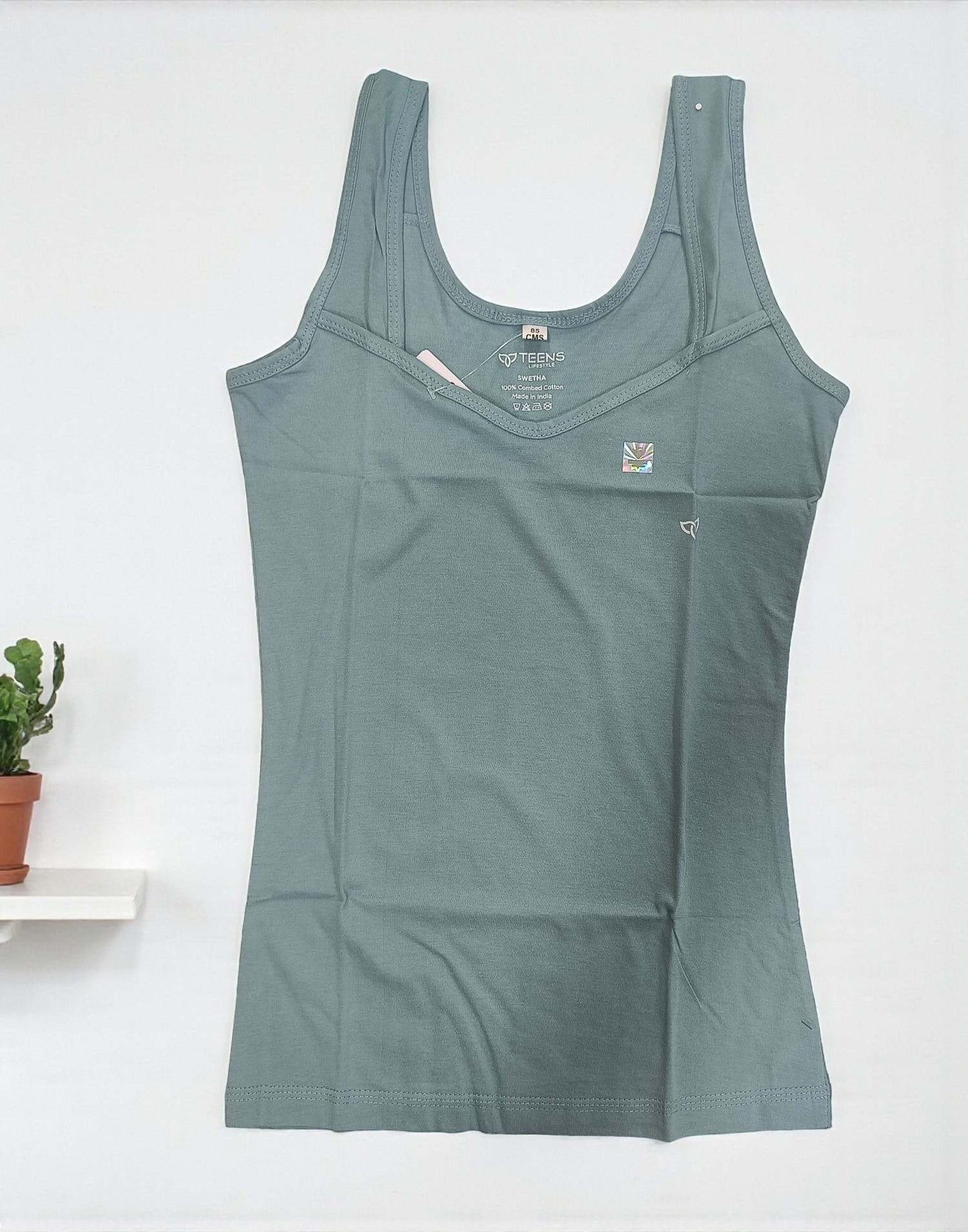 230925CL (E6294) TEENS CAMISOLE - Aqua Green