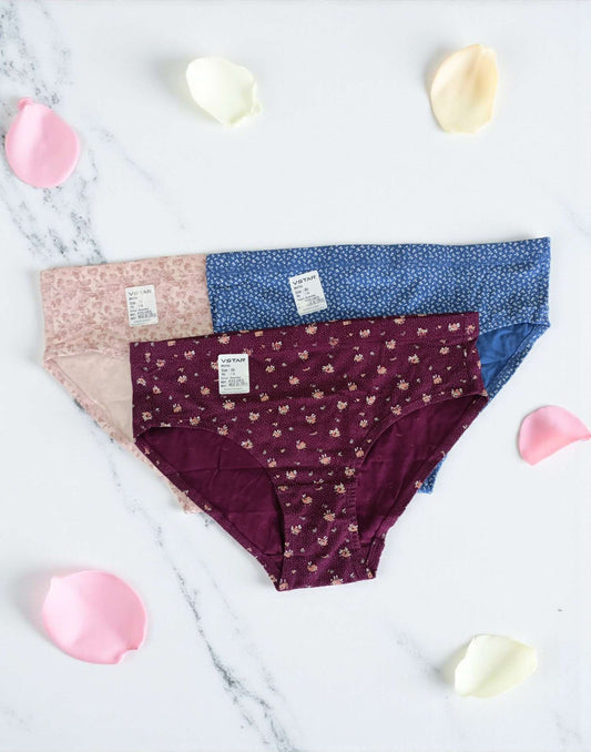 280925PS (E6421-E6424) VSTAR MOV EASY PANTIES (3 in 1 COMBO) - Assorted 13