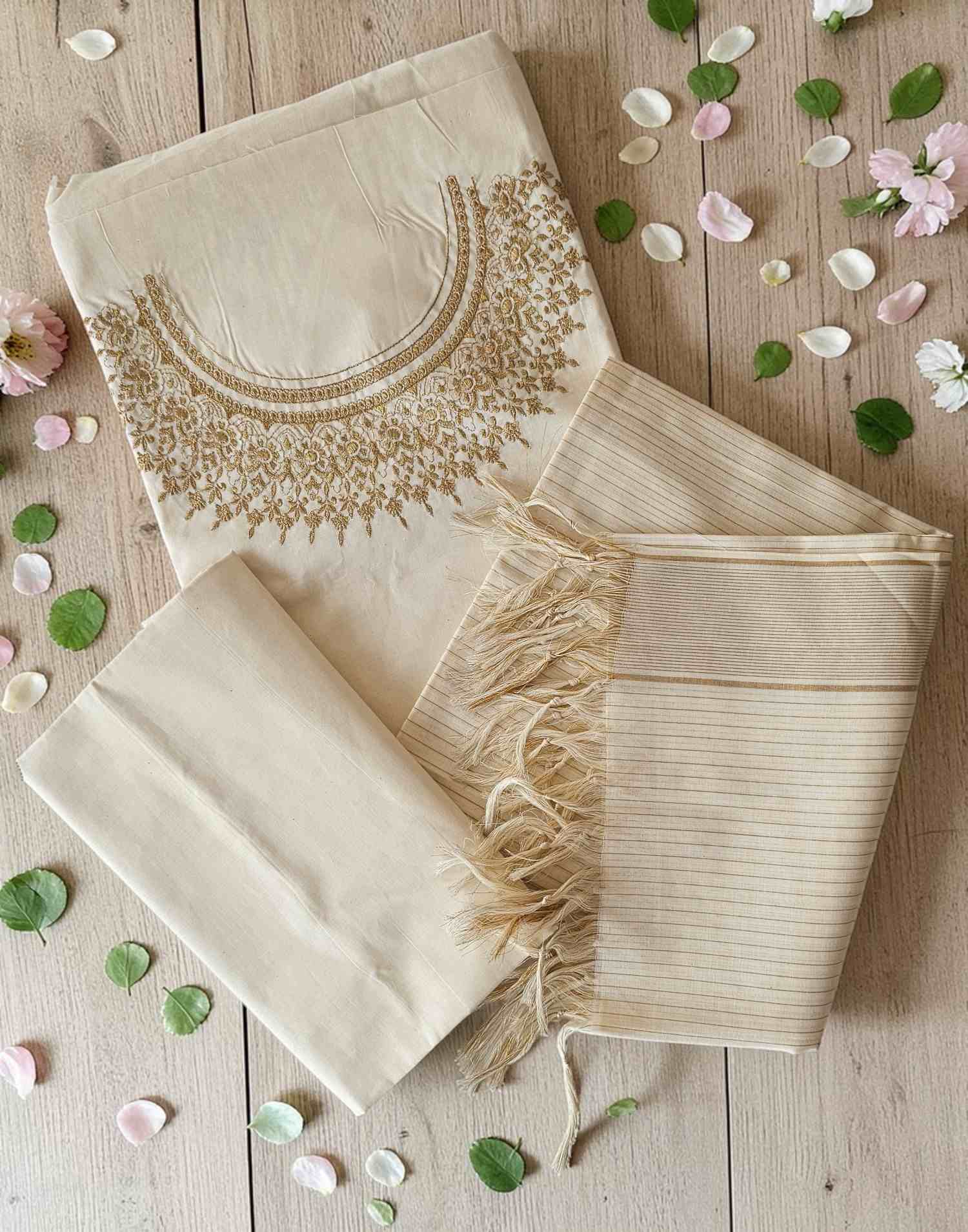SALWAR SUITS UN-STITCHED OFF WHITE3 E1815 060326DM - ELENTRA DESIGNS BY NIMI HEINS