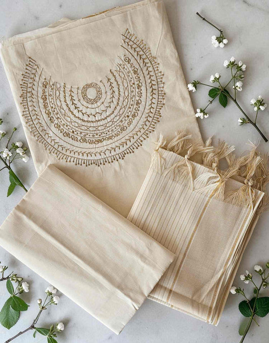 SALWAR SUITS UN-STITCHED OFF WHITE2 E1815 060326DM - ELENTRA DESIGNS BY NIMI HEINS