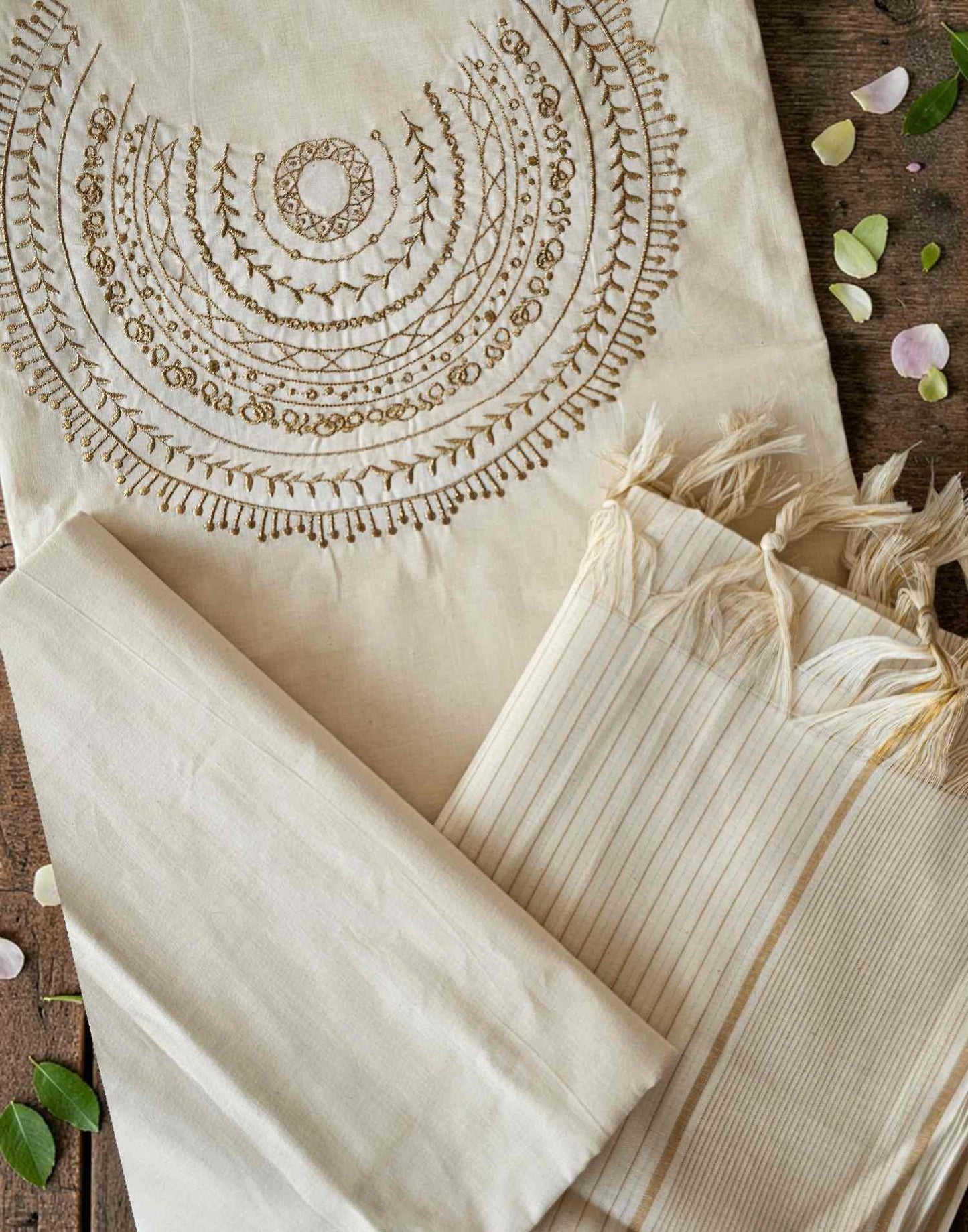 SALWAR SUITS UN-STITCHED OFF WHITE2 E1815 060326DM - ELENTRA DESIGNS BY NIMI HEINS